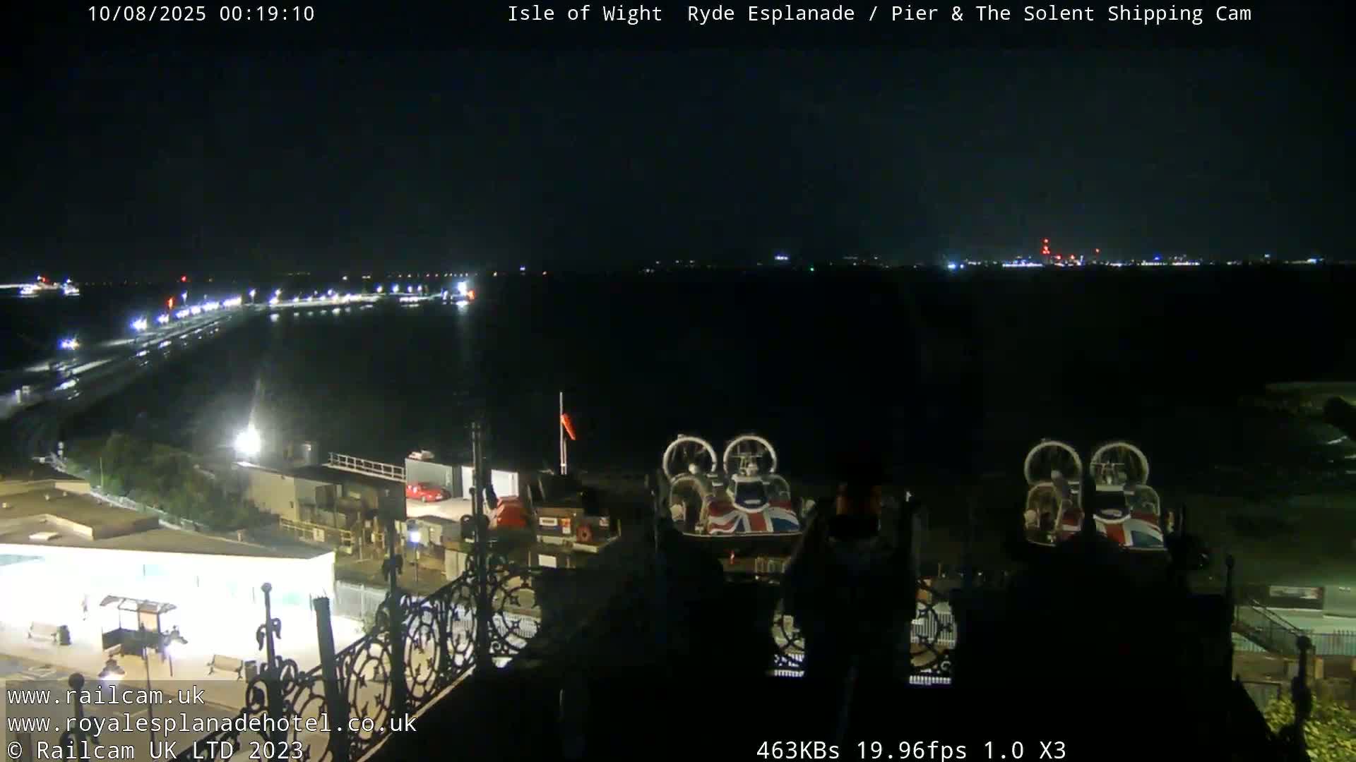 Ryde Pier & Beach Live Cam -Isle Of Wight, South East, England, United Kingdom