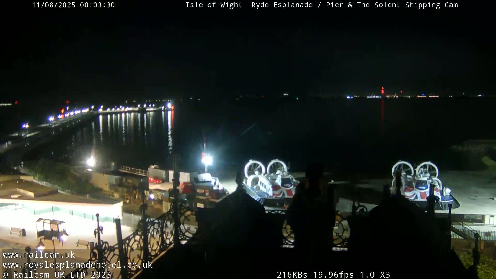 Ryde Pier & Beach Live Cam -Isle Of Wight, South East, England, United Kingdom