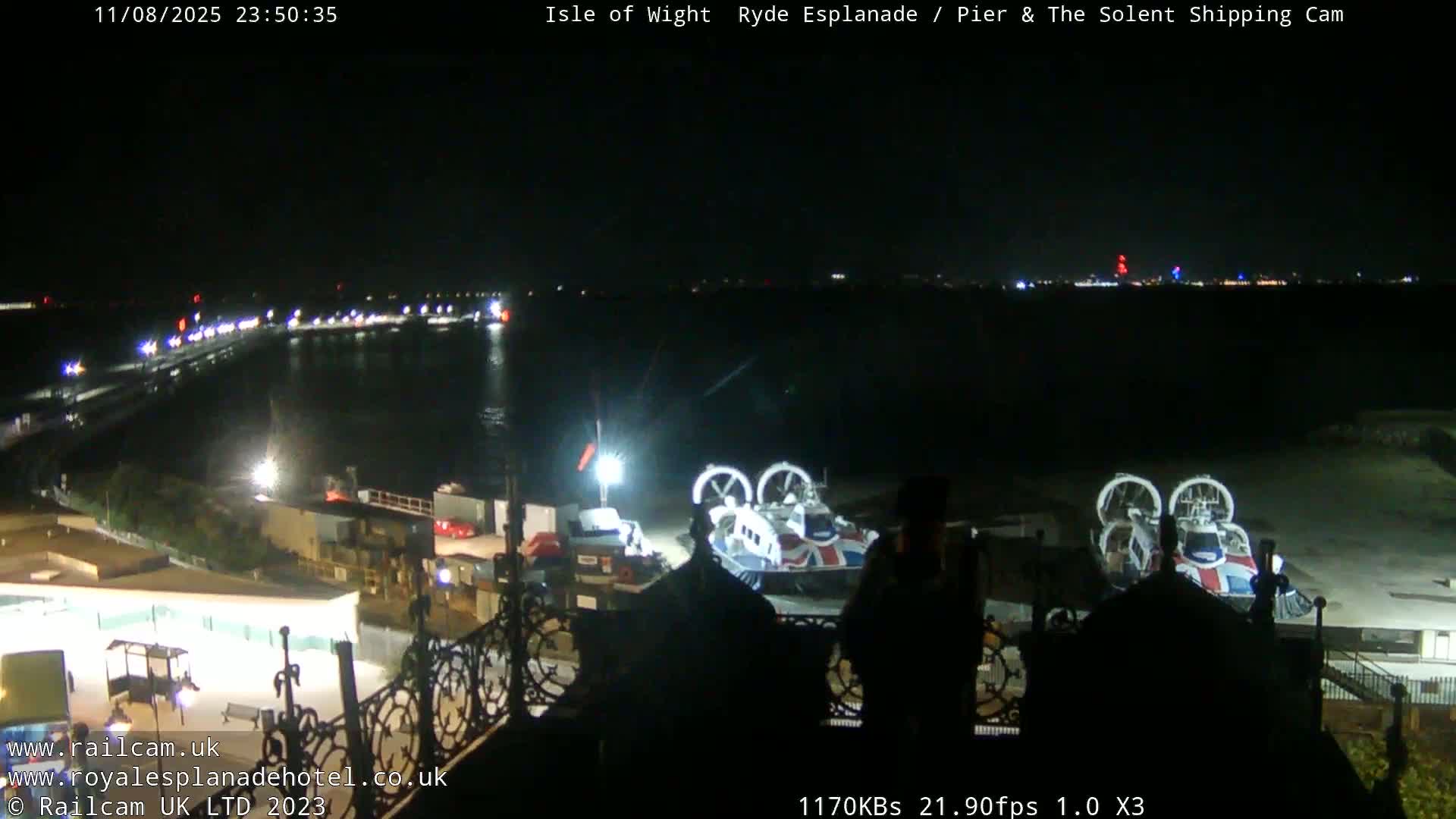 Ryde Pier & Beach Live Cam -Isle Of Wight, South East, England, United Kingdom