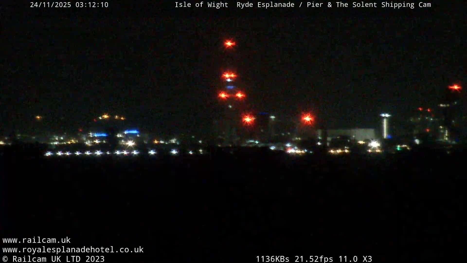 Ryde Pier & Beach Live Cam -Isle Of Wight, South East, England, United Kingdom