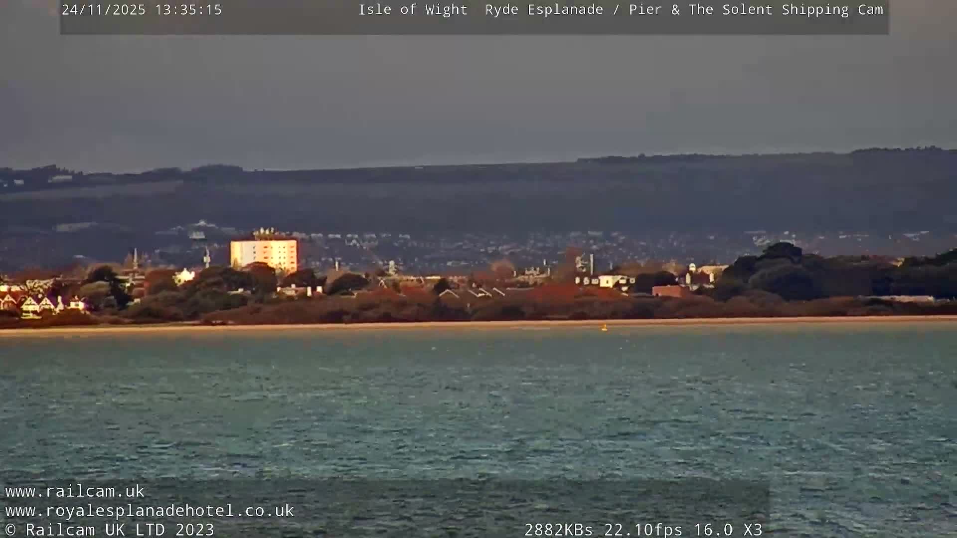 Ryde Pier & Beach Live Cam -Isle Of Wight, South East, England, United Kingdom