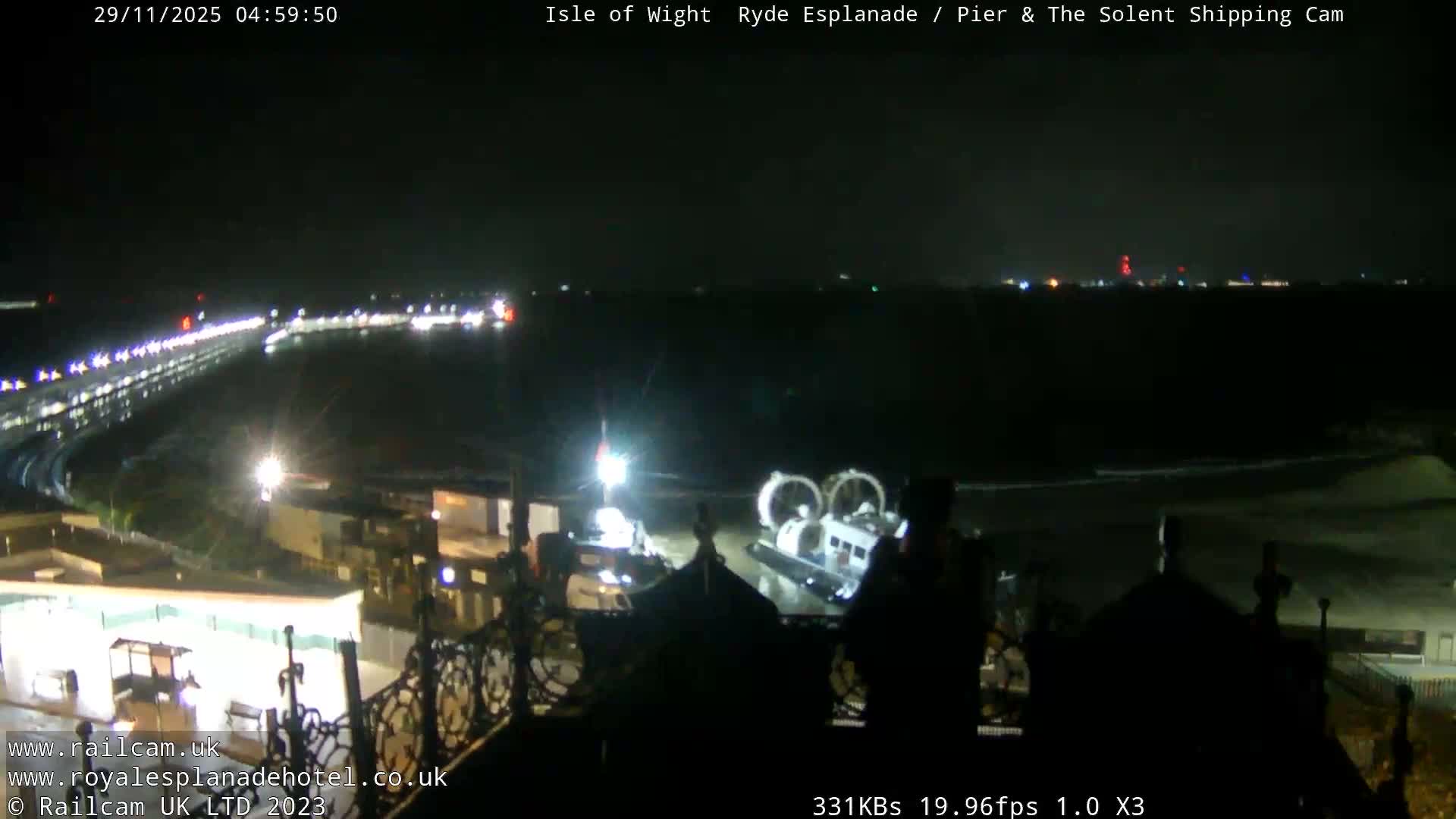 Ryde Pier & Beach Live Cam -Isle Of Wight, South East, England, United Kingdom
