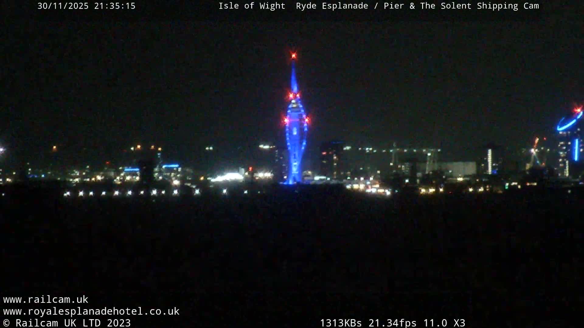 Ryde Pier & Beach Live Cam -Isle Of Wight, South East, England, United Kingdom