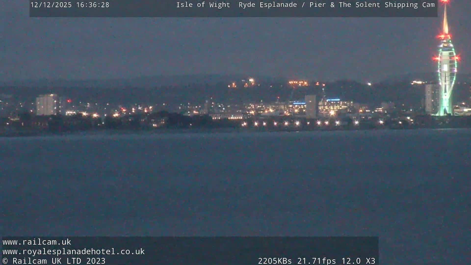 Ryde Pier & Beach Live Cam -Isle Of Wight, South East, England, United Kingdom