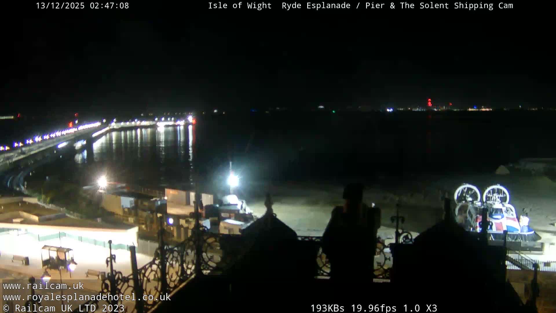 Ryde Pier & Beach Live Cam -Isle Of Wight, South East, England, United Kingdom