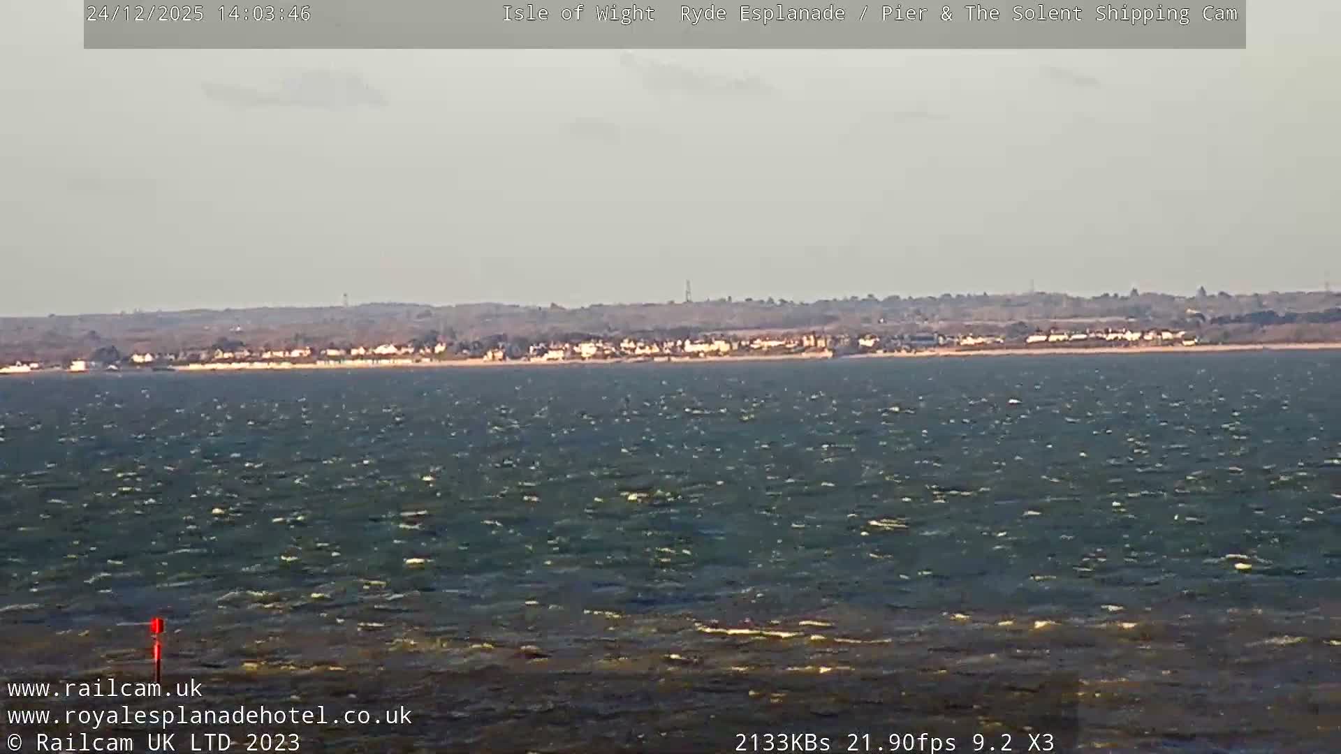 Ryde Pier & Beach Live Cam -Isle Of Wight, South East, England, United Kingdom