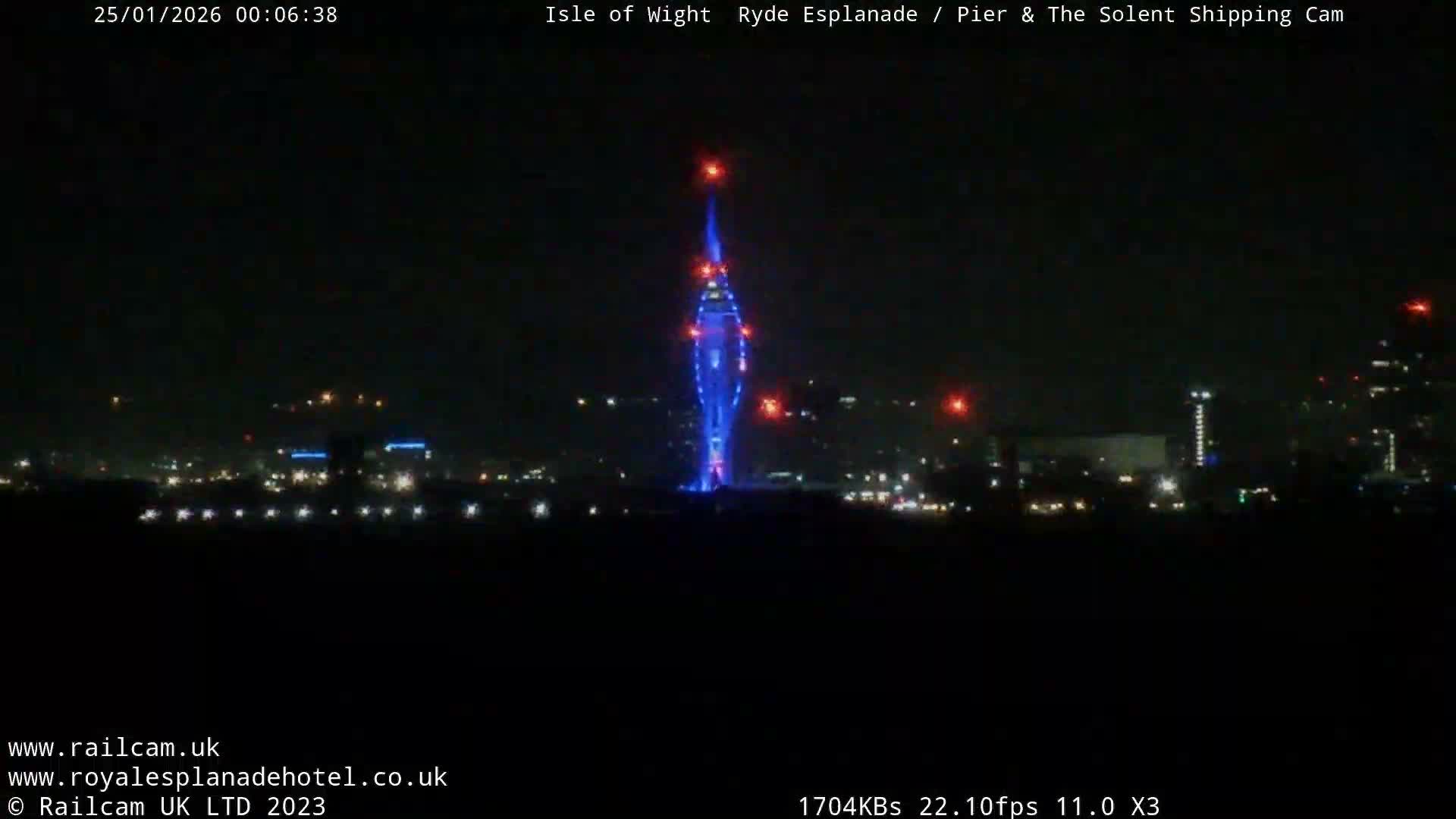 Ryde Pier & Beach Live Cam -Isle Of Wight, South East, England, United Kingdom