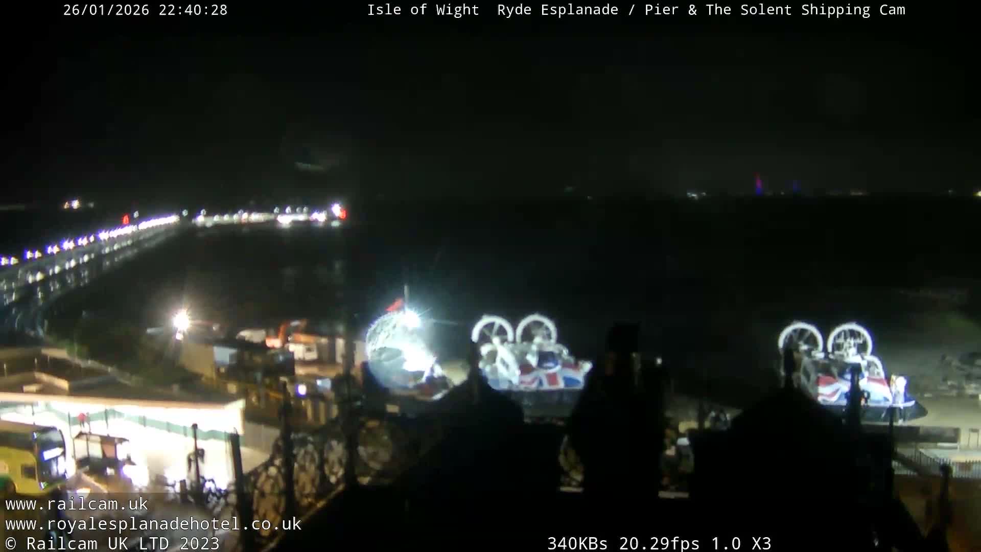 Ryde Pier & Beach Live Cam -Isle Of Wight, South East, England, United Kingdom
