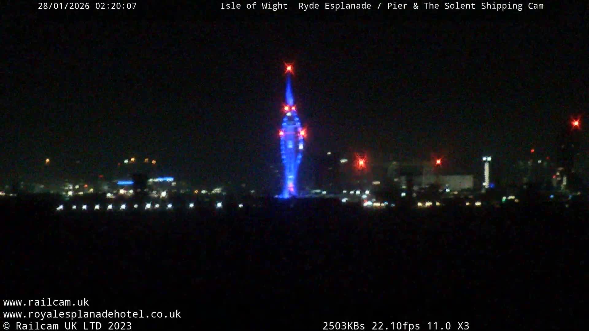 Ryde Pier & Beach Live Cam -Isle Of Wight, South East, England, United Kingdom
