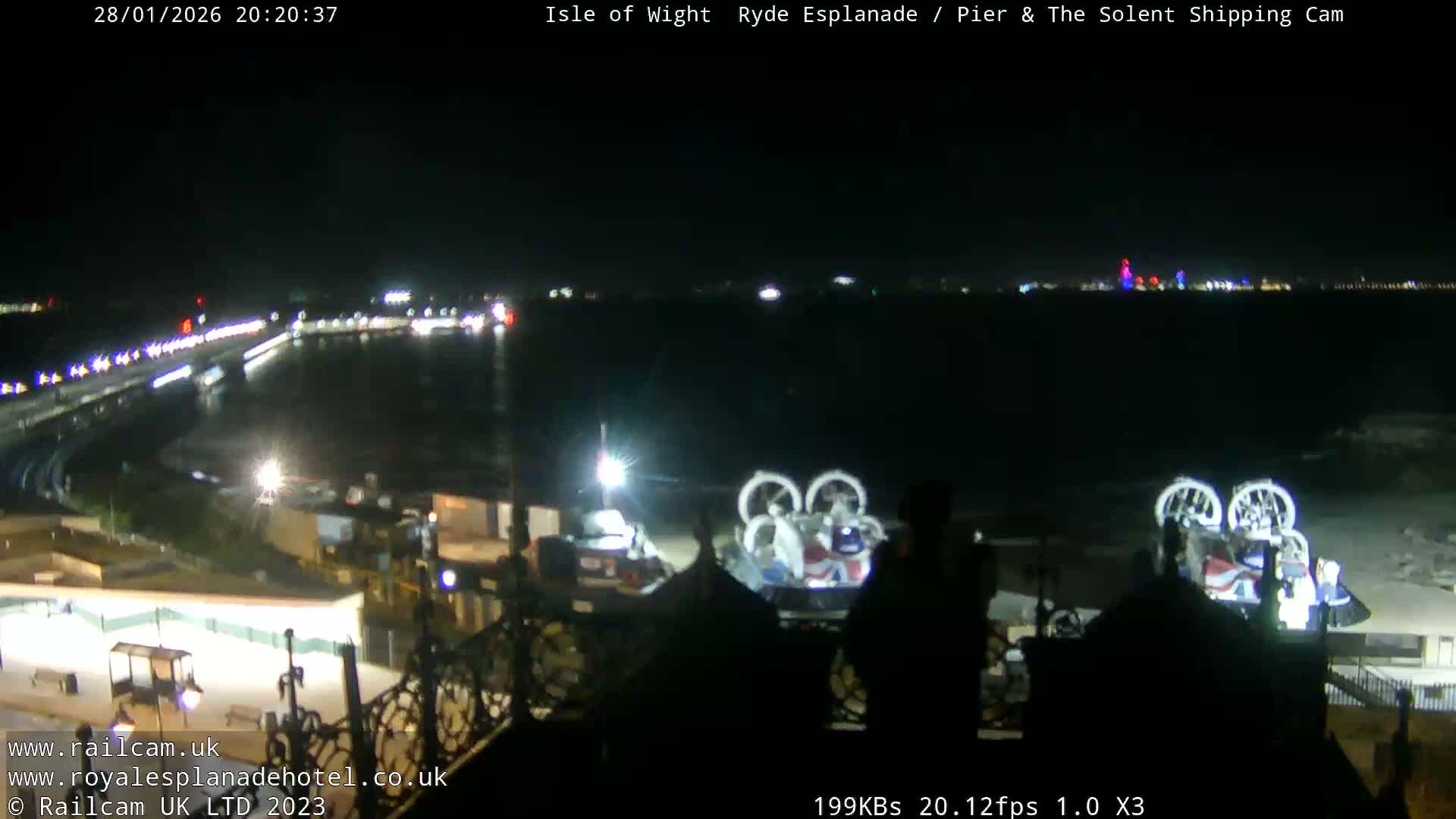 Ryde Pier & Beach Live Cam -Isle Of Wight, South East, England, United Kingdom