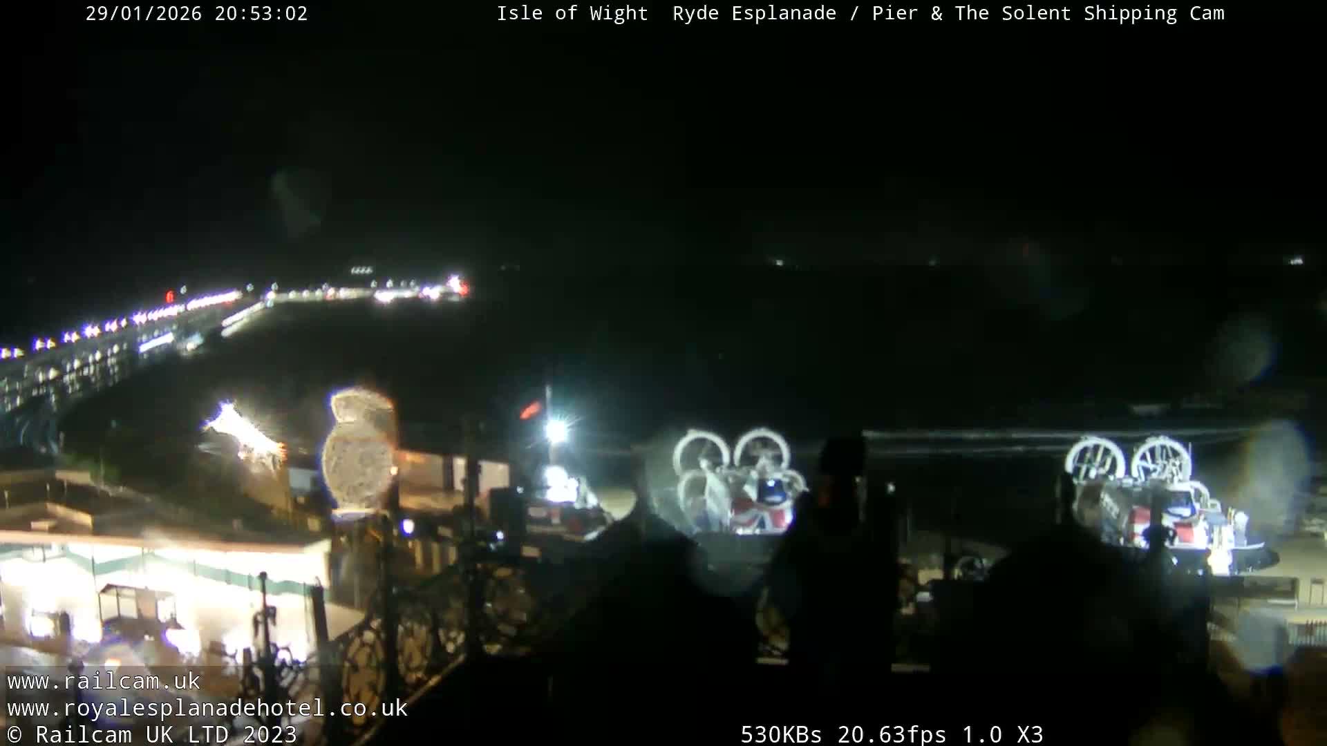 Ryde Pier & Beach Live Cam -Isle Of Wight, South East, England, United Kingdom