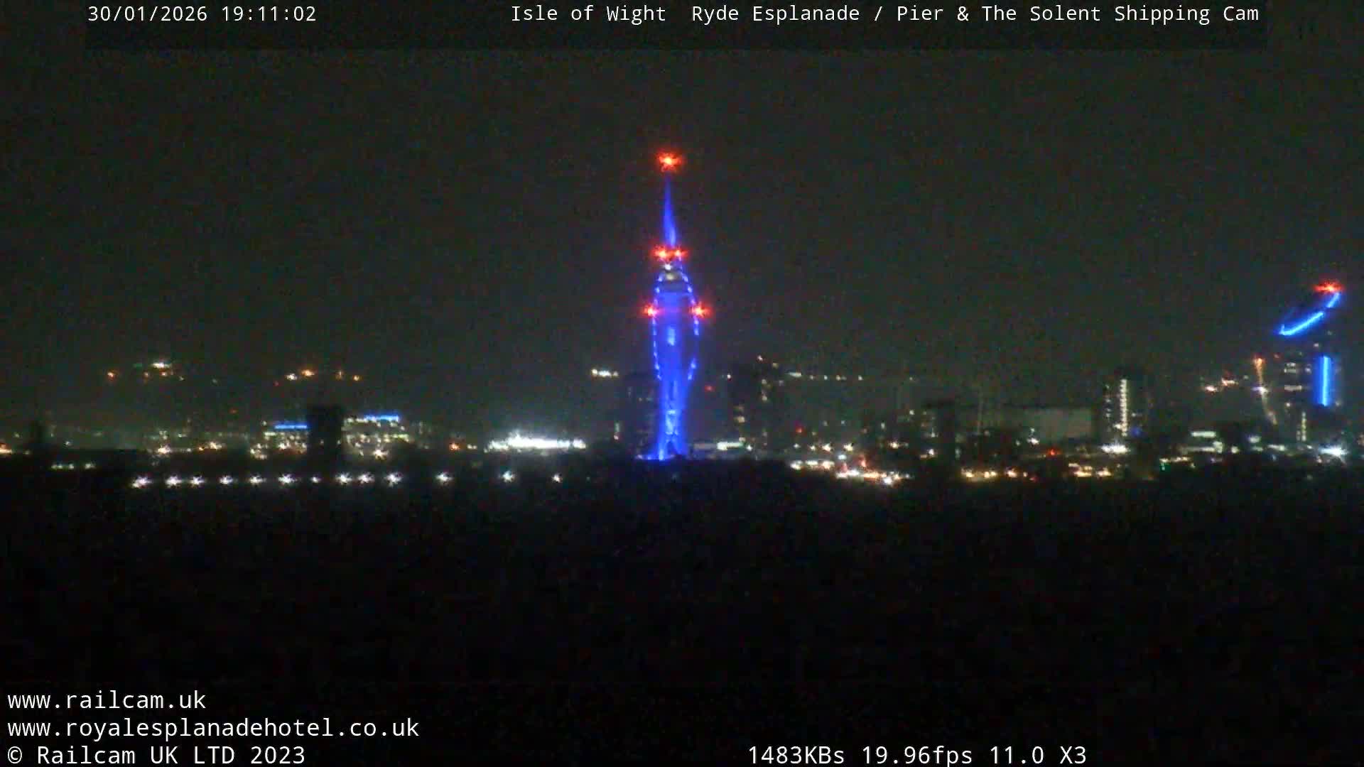 Ryde Pier & Beach Live Cam -Isle Of Wight, South East, England, United Kingdom