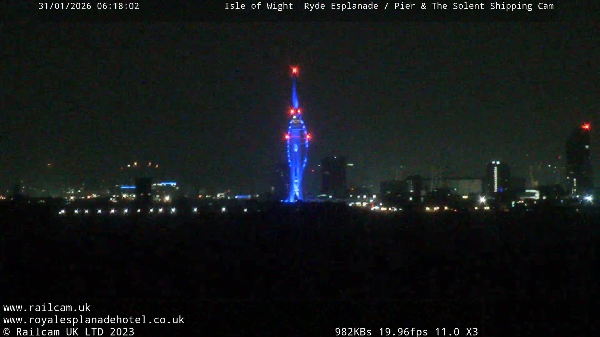 Ryde Pier & Beach Live Cam -Isle Of Wight, South East, England, United Kingdom
