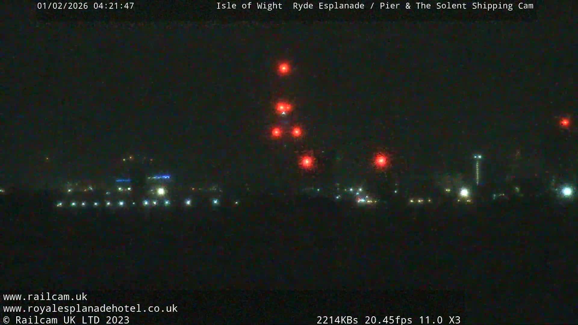 Ryde Pier & Beach Live Cam -Isle Of Wight, South East, England, United Kingdom