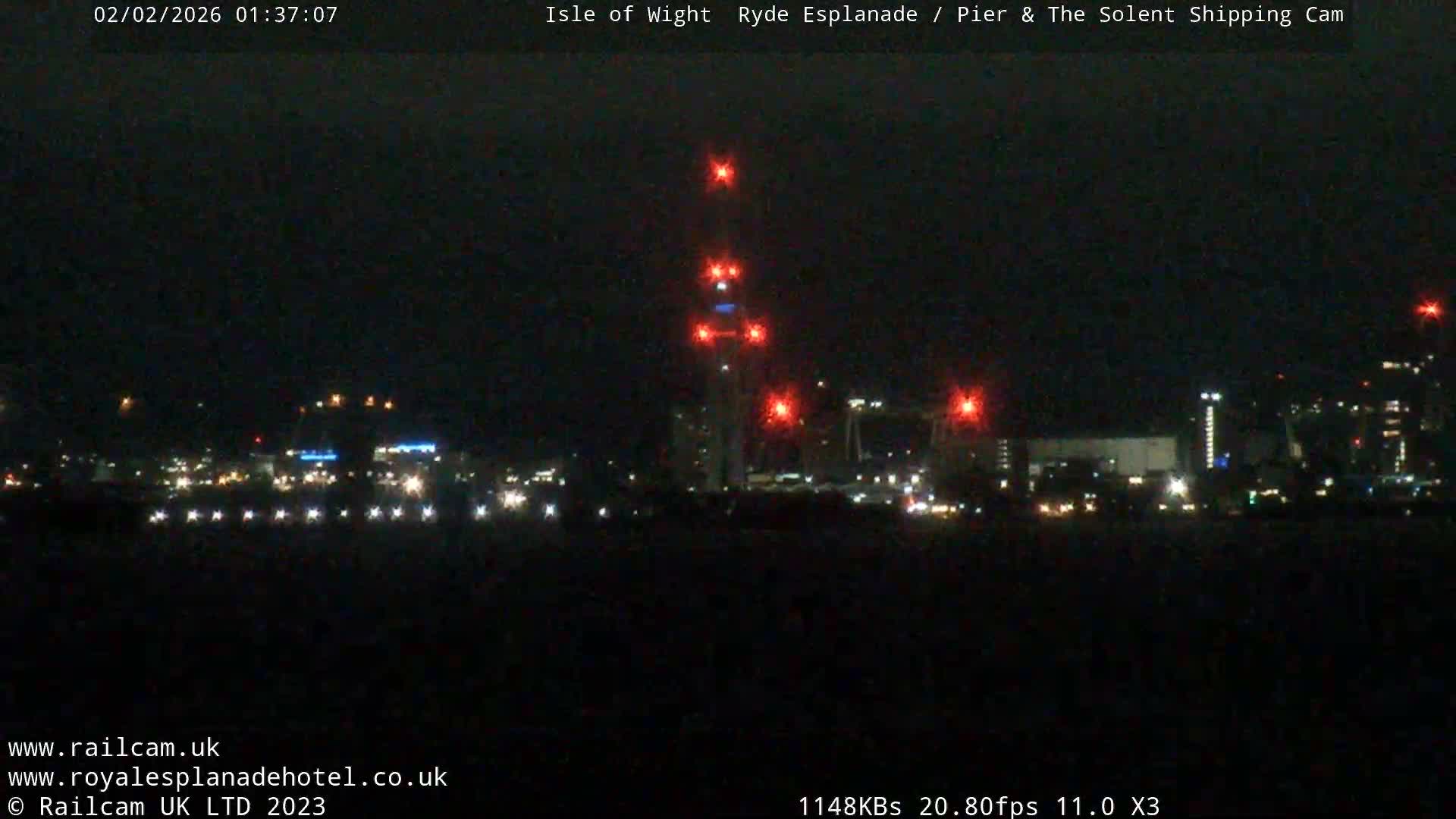 Ryde Pier & Beach Live Cam -Isle Of Wight, South East, England, United Kingdom