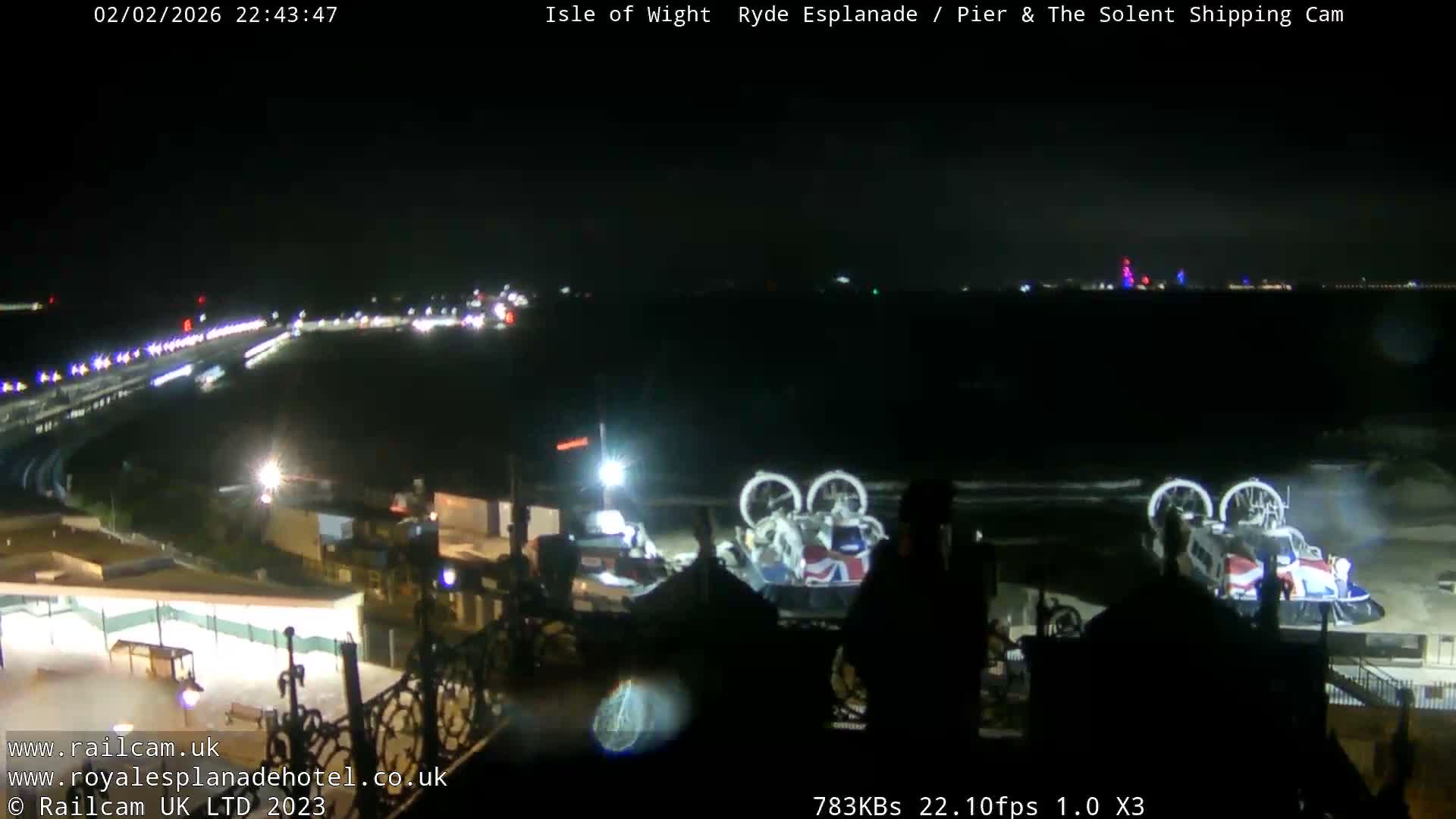 Ryde Pier & Beach Live Cam -Isle Of Wight, South East, England, United Kingdom
