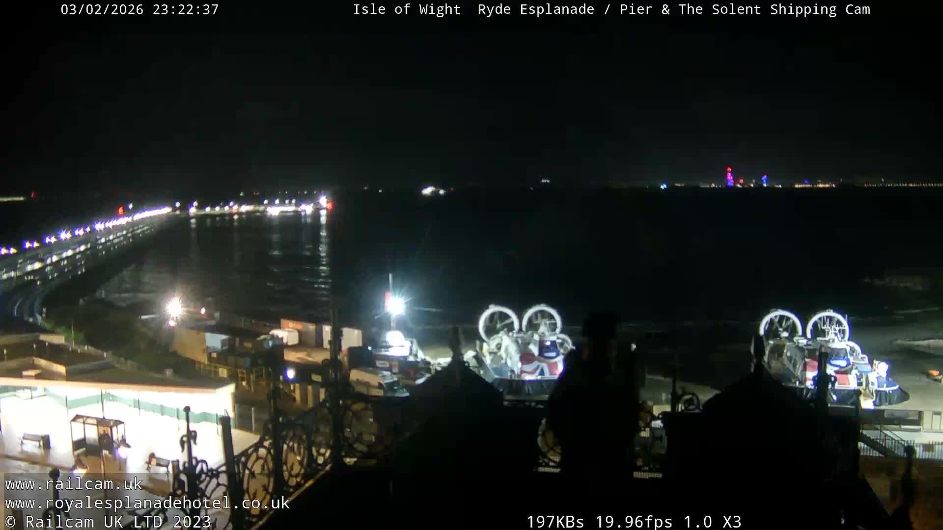 Ryde Pier & Beach Live Cam -Isle Of Wight, South East, England, United Kingdom