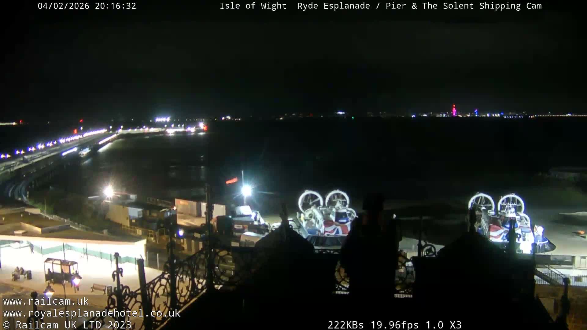 Ryde Pier & Beach Live Cam -Isle Of Wight, South East, England, United Kingdom