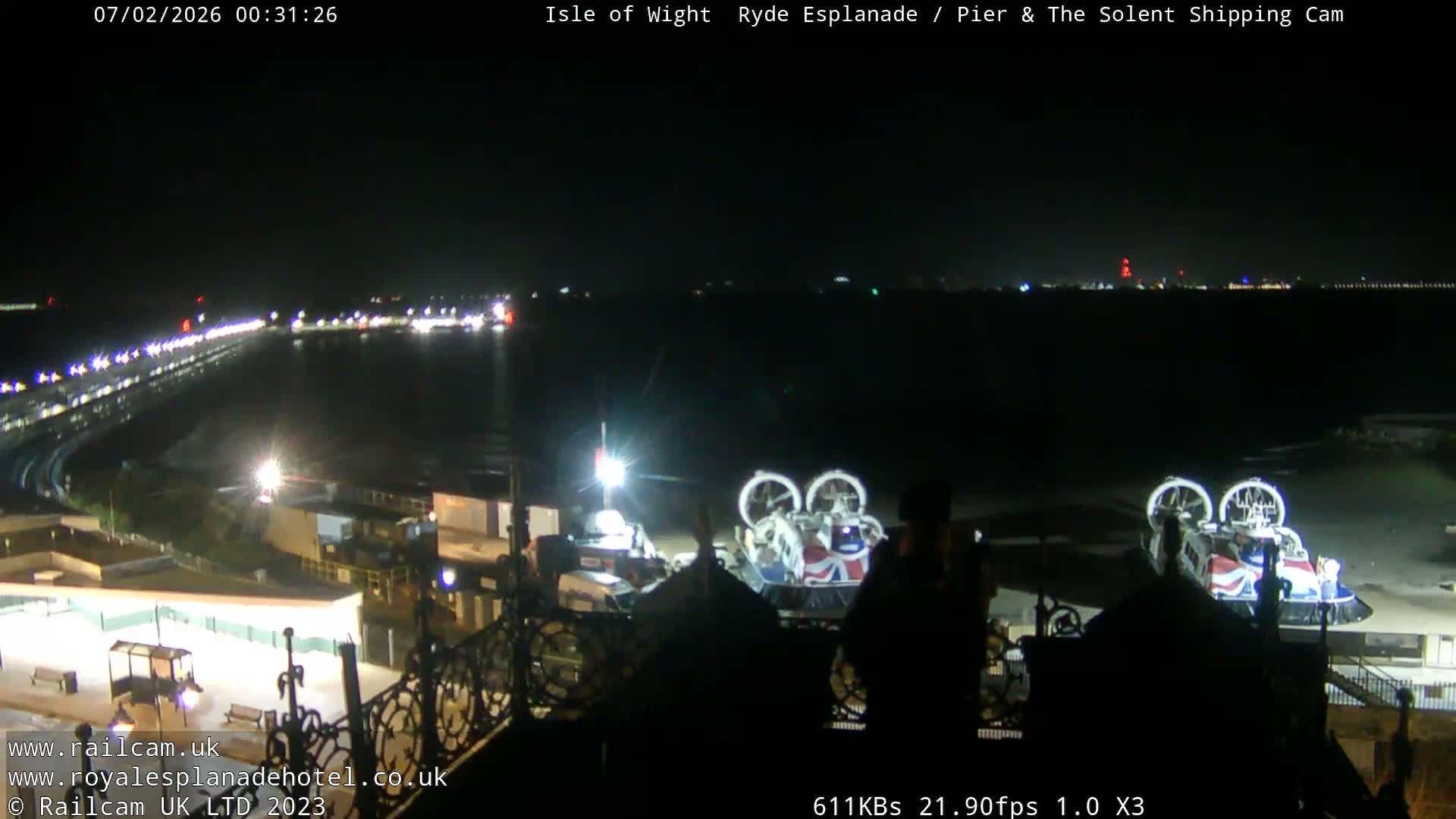 Ryde Pier & Beach Live Cam -Isle Of Wight, South East, England, United Kingdom