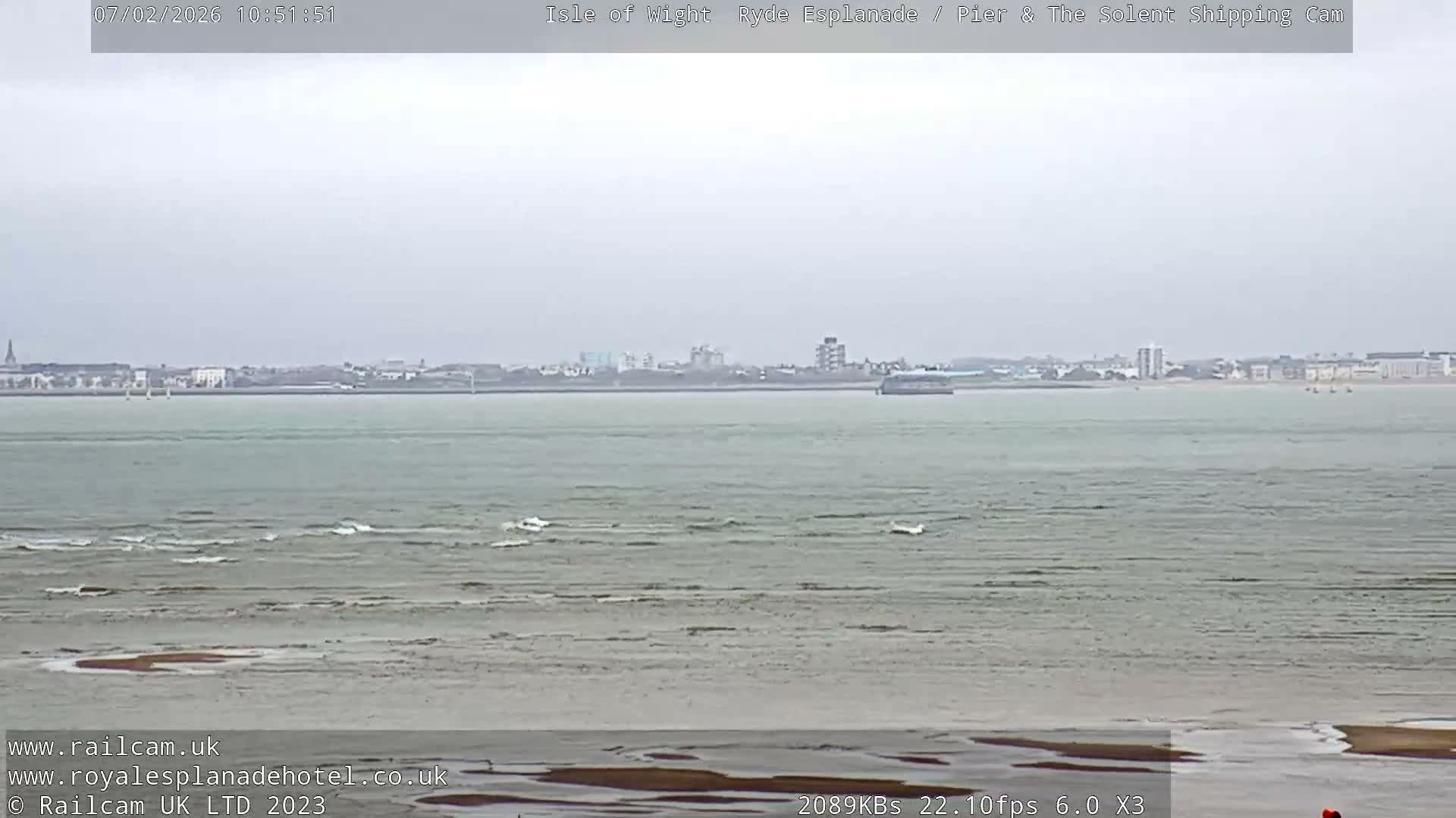 Ryde Pier & Beach Live Cam -Isle Of Wight, South East, England, United Kingdom
