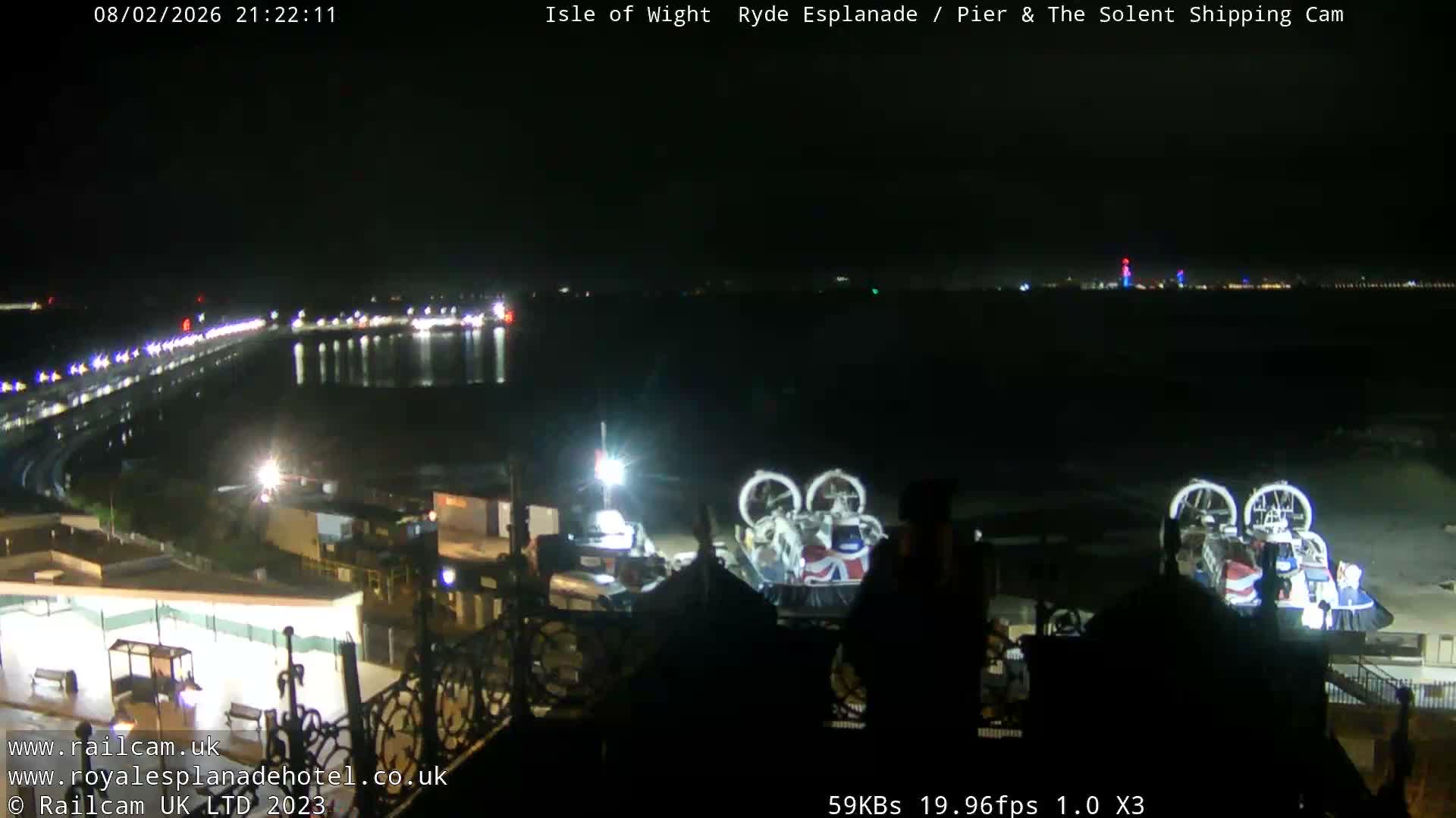 Ryde Pier & Beach Live Cam -Isle Of Wight, South East, England, United Kingdom