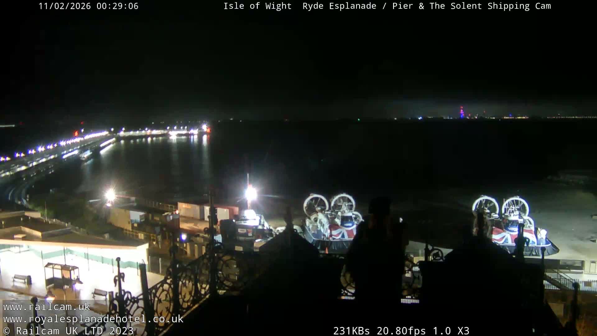 Ryde Pier & Beach Live Cam -Isle Of Wight, South East, England, United Kingdom