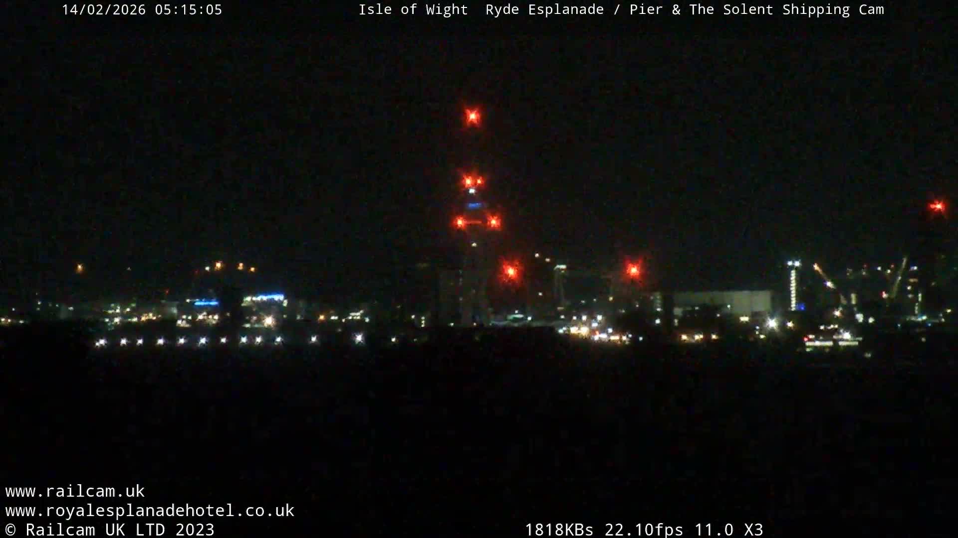 Ryde Pier & Beach Live Cam -Isle Of Wight, South East, England, United Kingdom