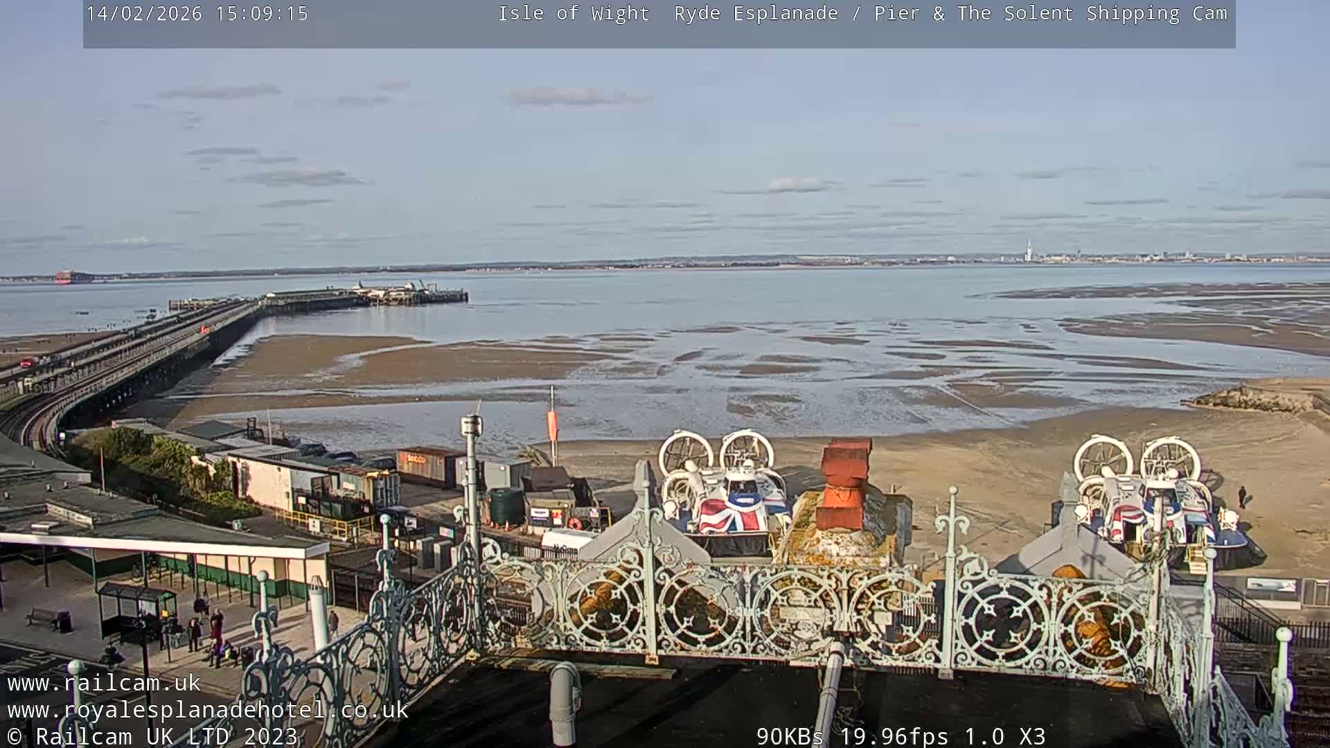 Ryde Pier & Beach Live Cam -Isle Of Wight, South East, England, United Kingdom