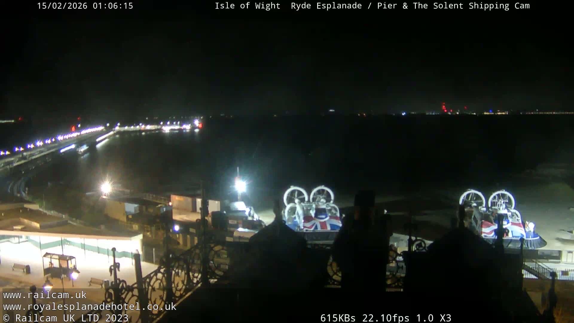 Ryde Pier & Beach Live Cam -Isle Of Wight, South East, England, United Kingdom