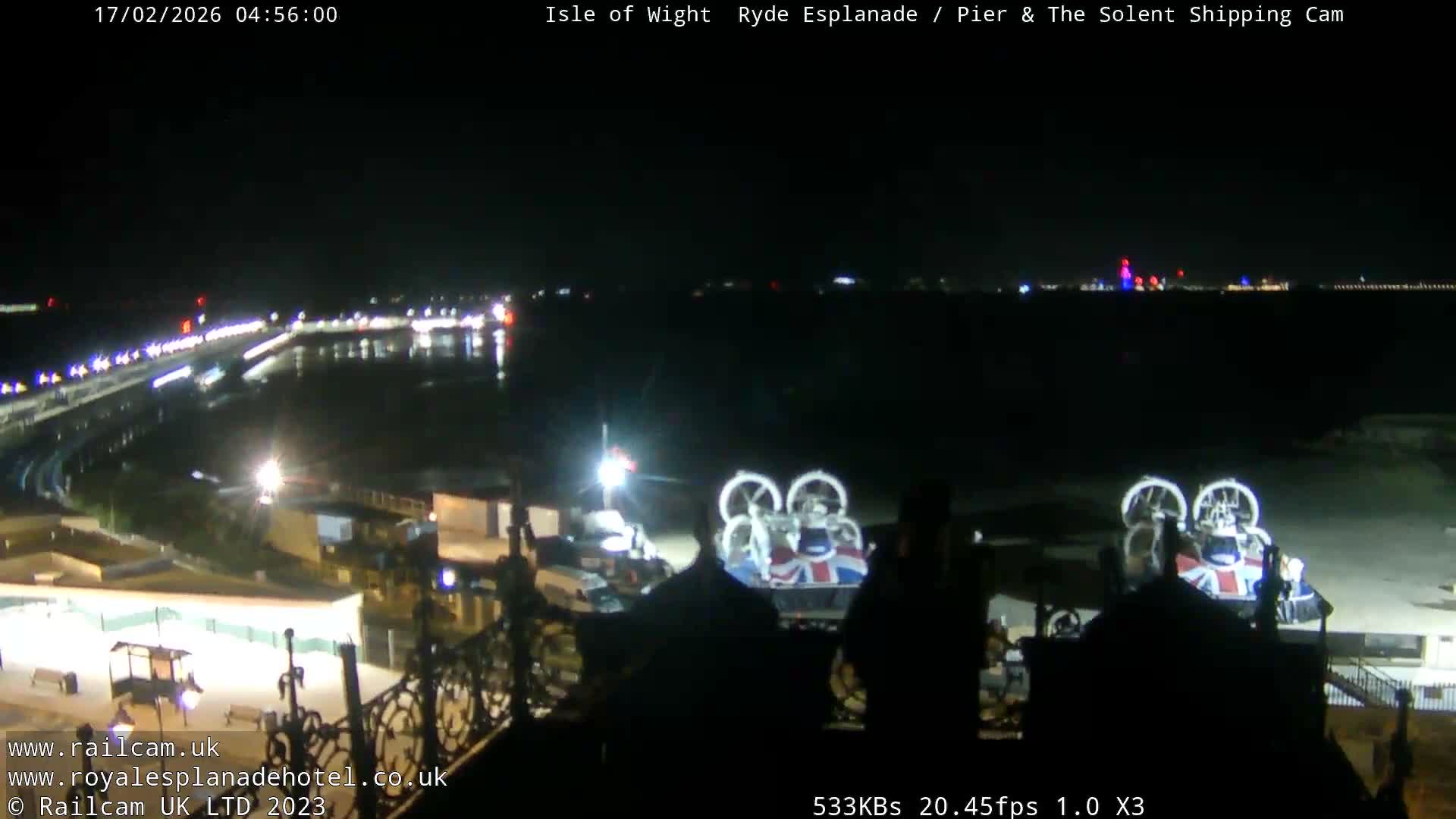 Ryde Pier & Beach Live Cam -Isle Of Wight, South East, England, United Kingdom