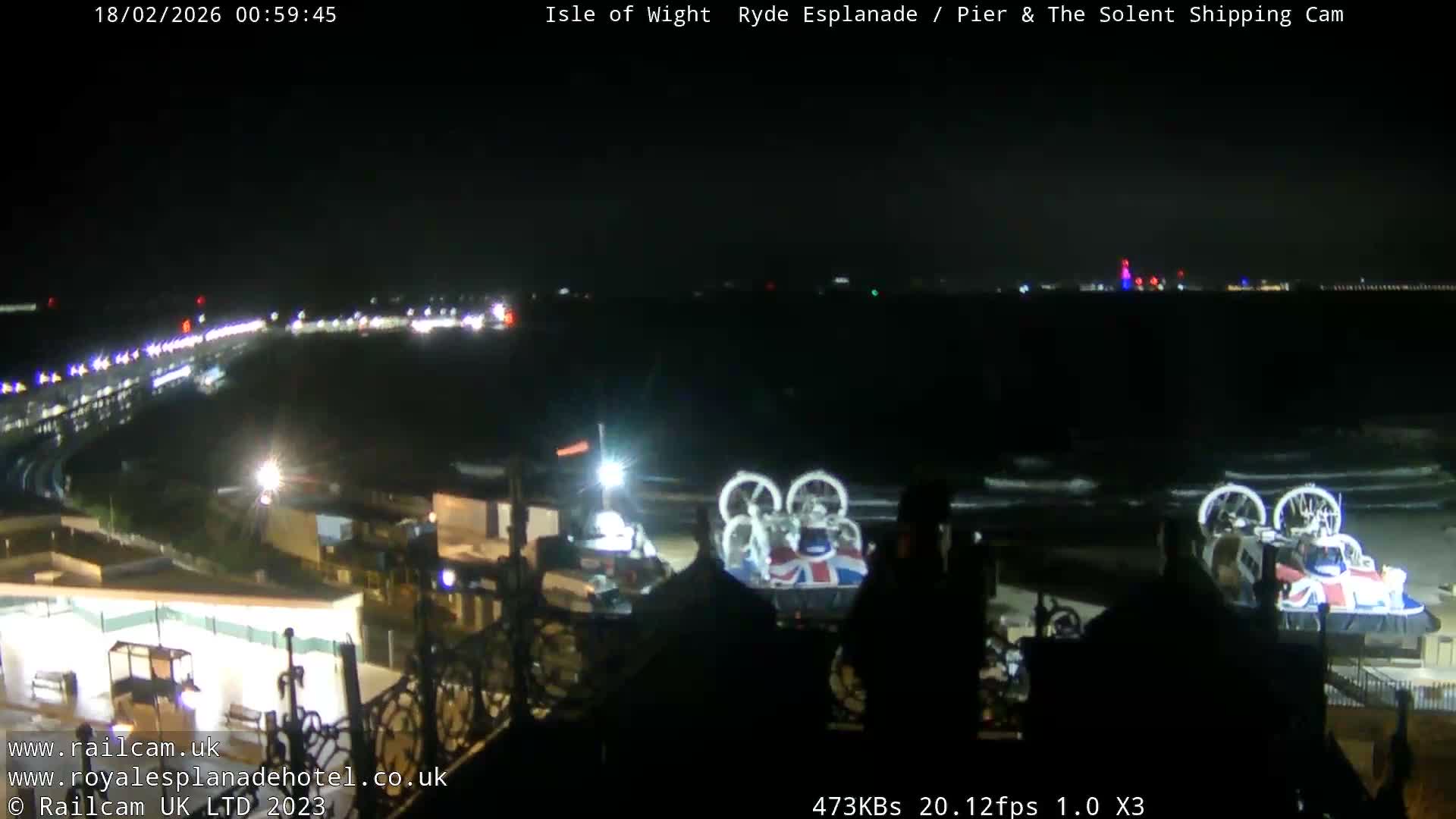 Ryde Pier & Beach Live Cam -Isle Of Wight, South East, England, United Kingdom