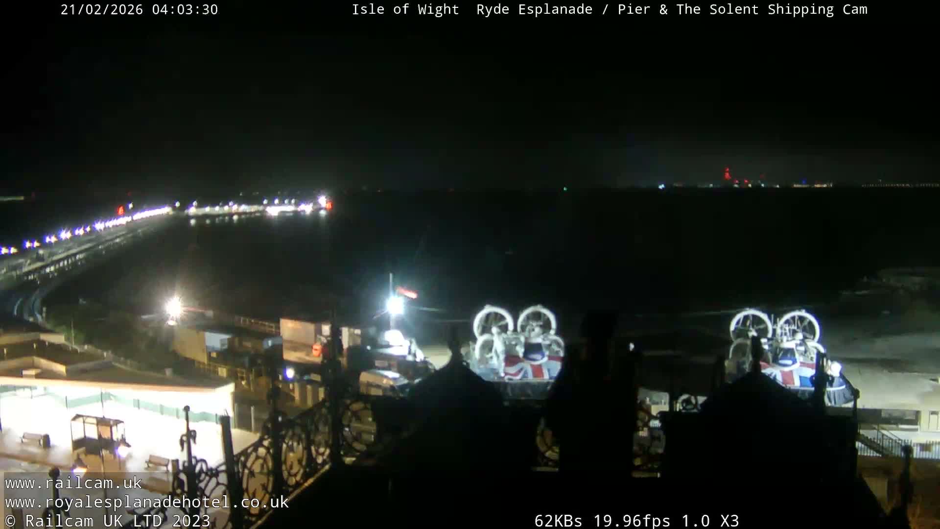 Ryde Pier & Beach Live Cam -Isle Of Wight, South East, England, United Kingdom