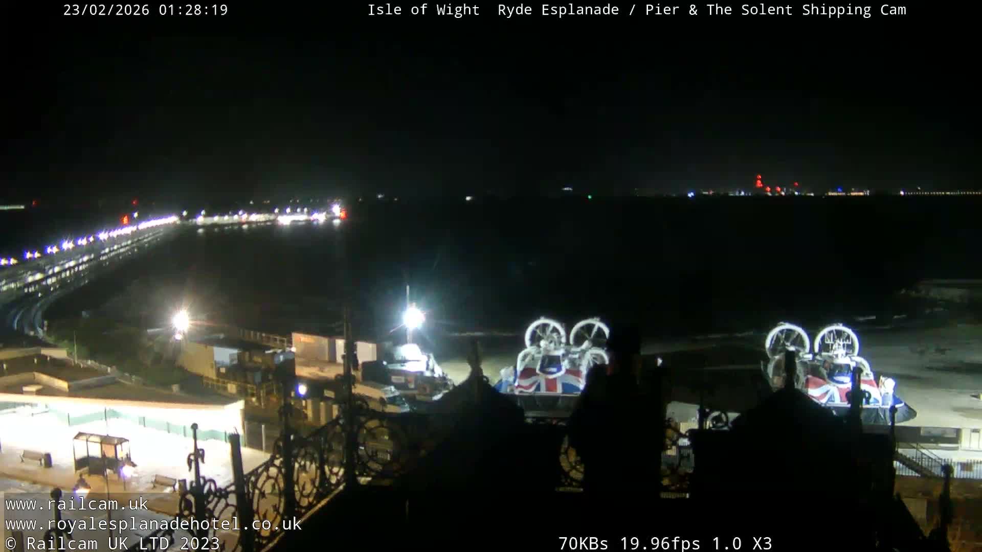 Ryde Pier & Beach Live Cam -Isle Of Wight, South East, England, United Kingdom