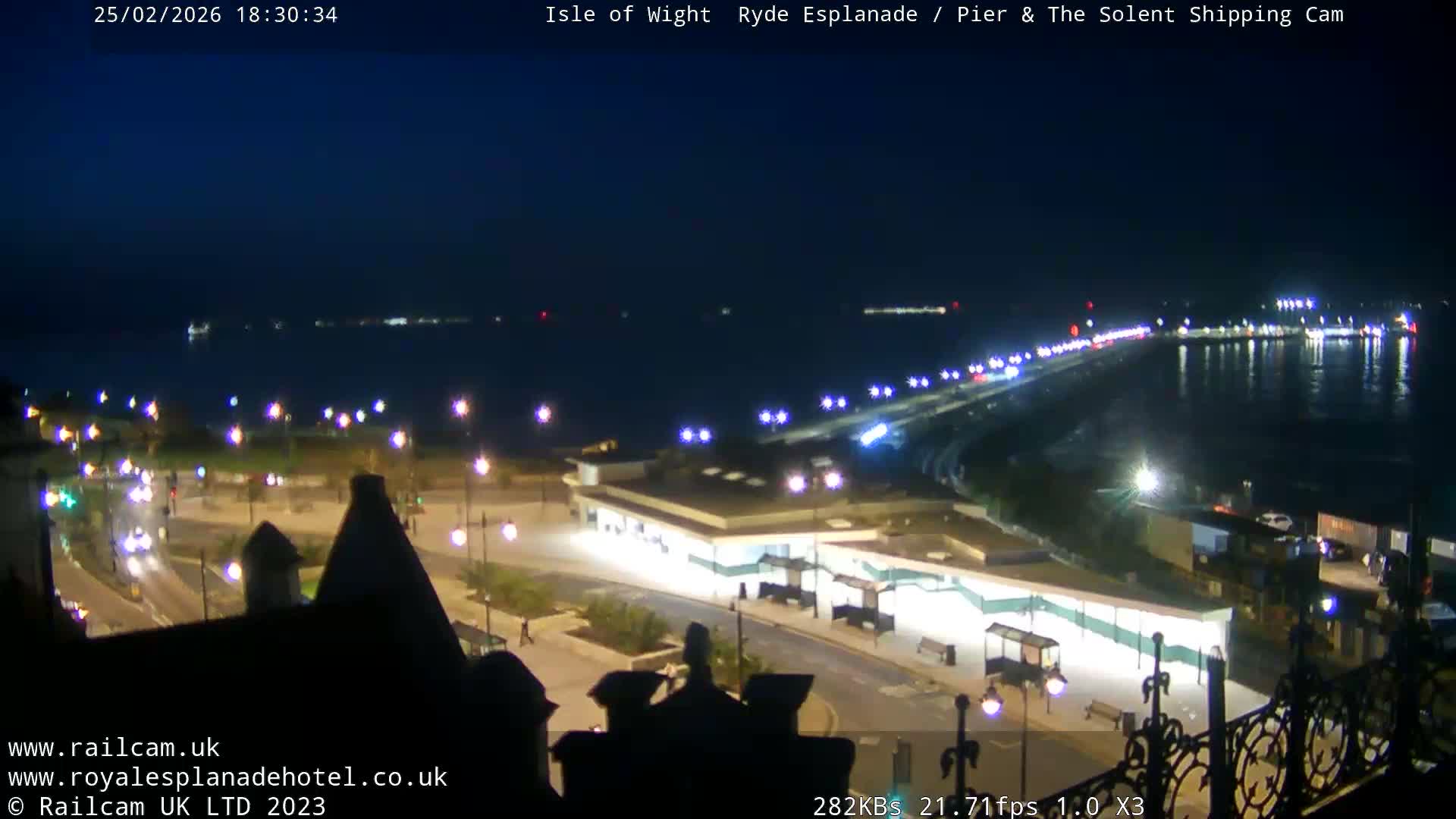 Ryde Pier & Beach Live Cam -Isle Of Wight, South East, England, United Kingdom