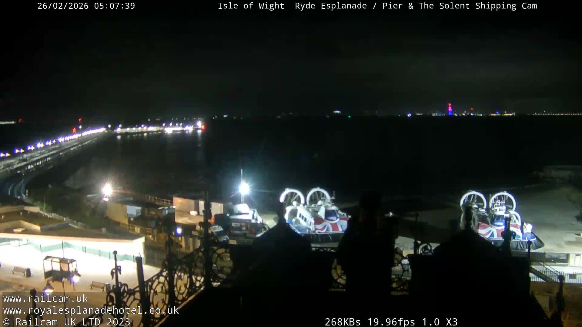 Ryde Pier & Beach Live Cam -Isle Of Wight, South East, England, United Kingdom