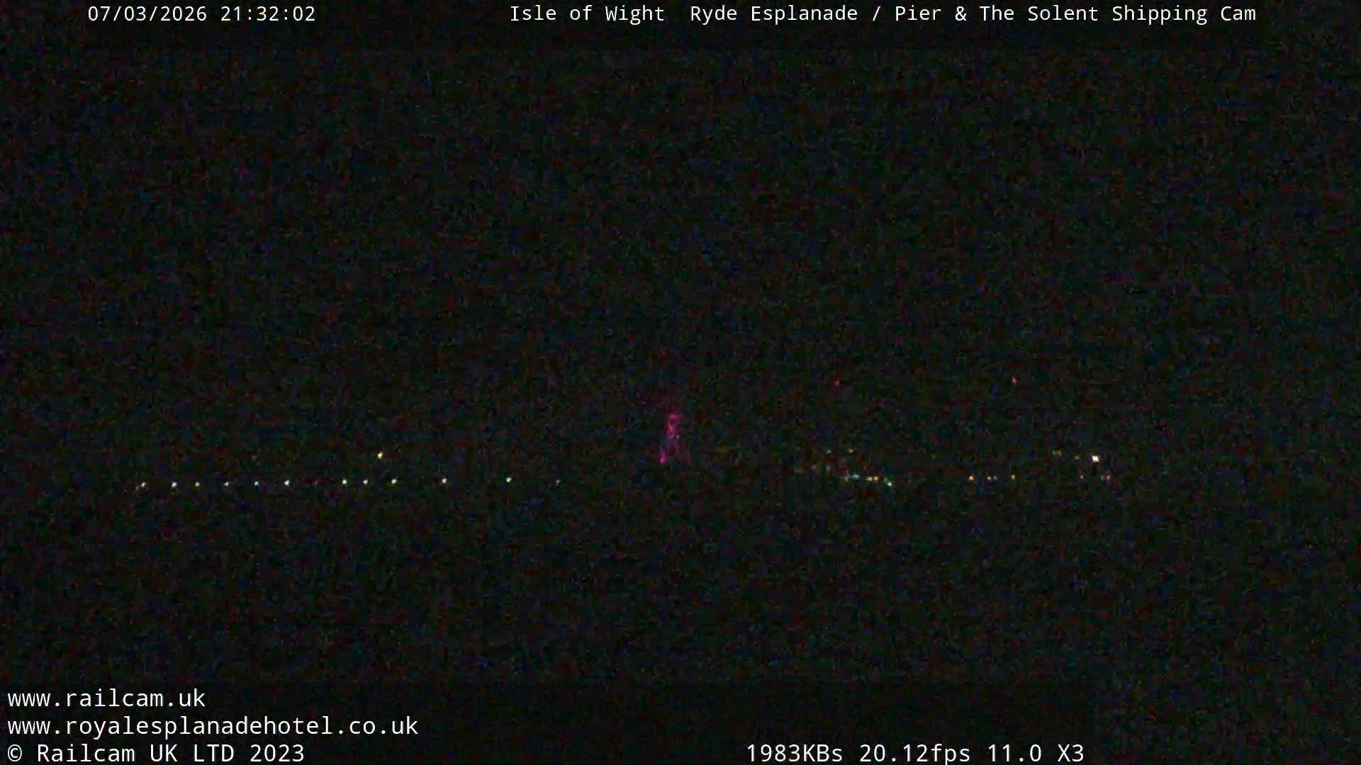 Ryde Pier & Beach Live Cam -Isle Of Wight, South East, England, United Kingdom