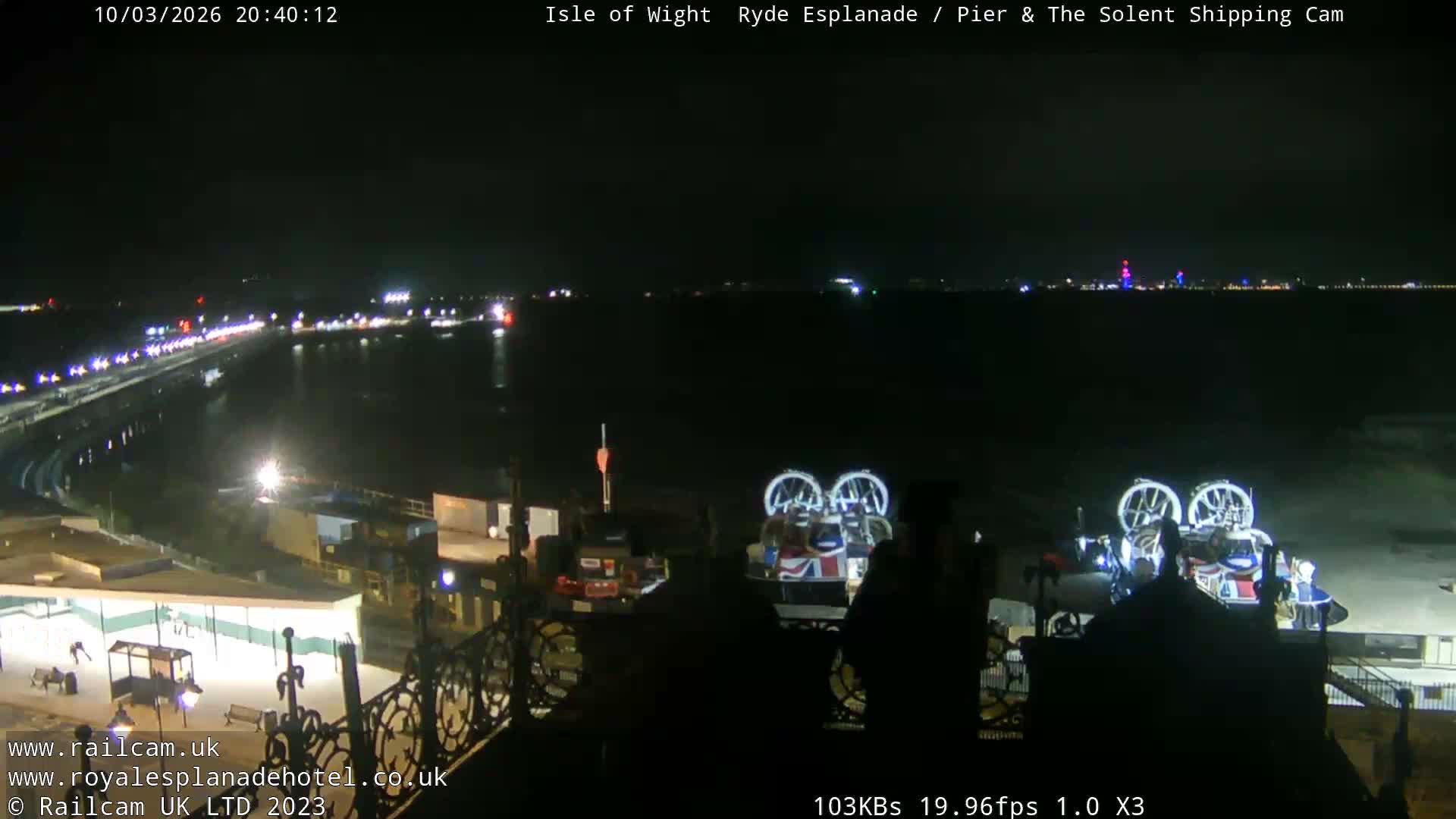 Ryde Pier & Beach Live Cam -Isle Of Wight, South East, England, United Kingdom