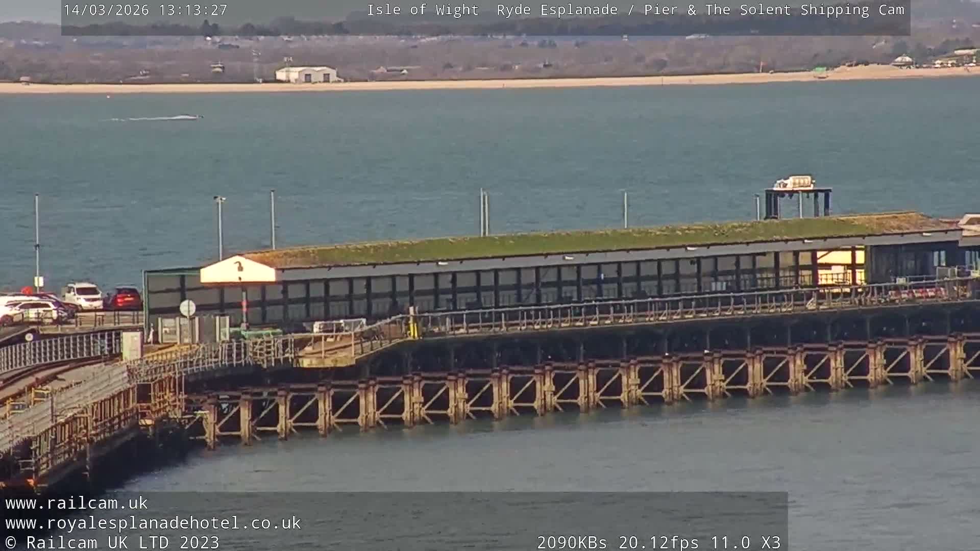 Ryde Pier & Beach Live Cam -Isle Of Wight, South East, England, United Kingdom