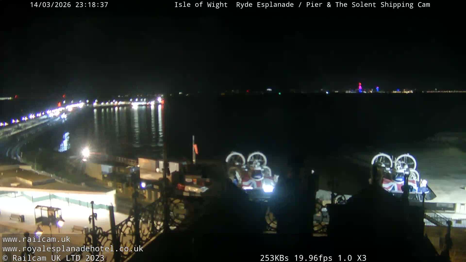 Ryde Pier & Beach Live Cam -Isle Of Wight, South East, England, United Kingdom