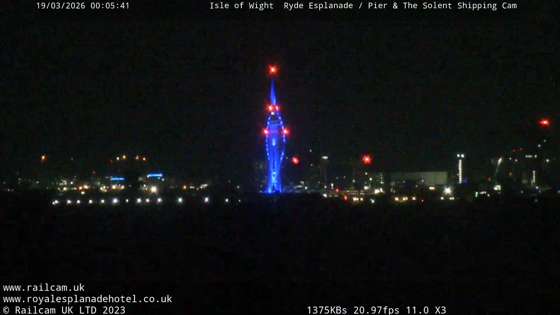 Ryde Pier & Beach Live Cam -Isle Of Wight, South East, England, United Kingdom