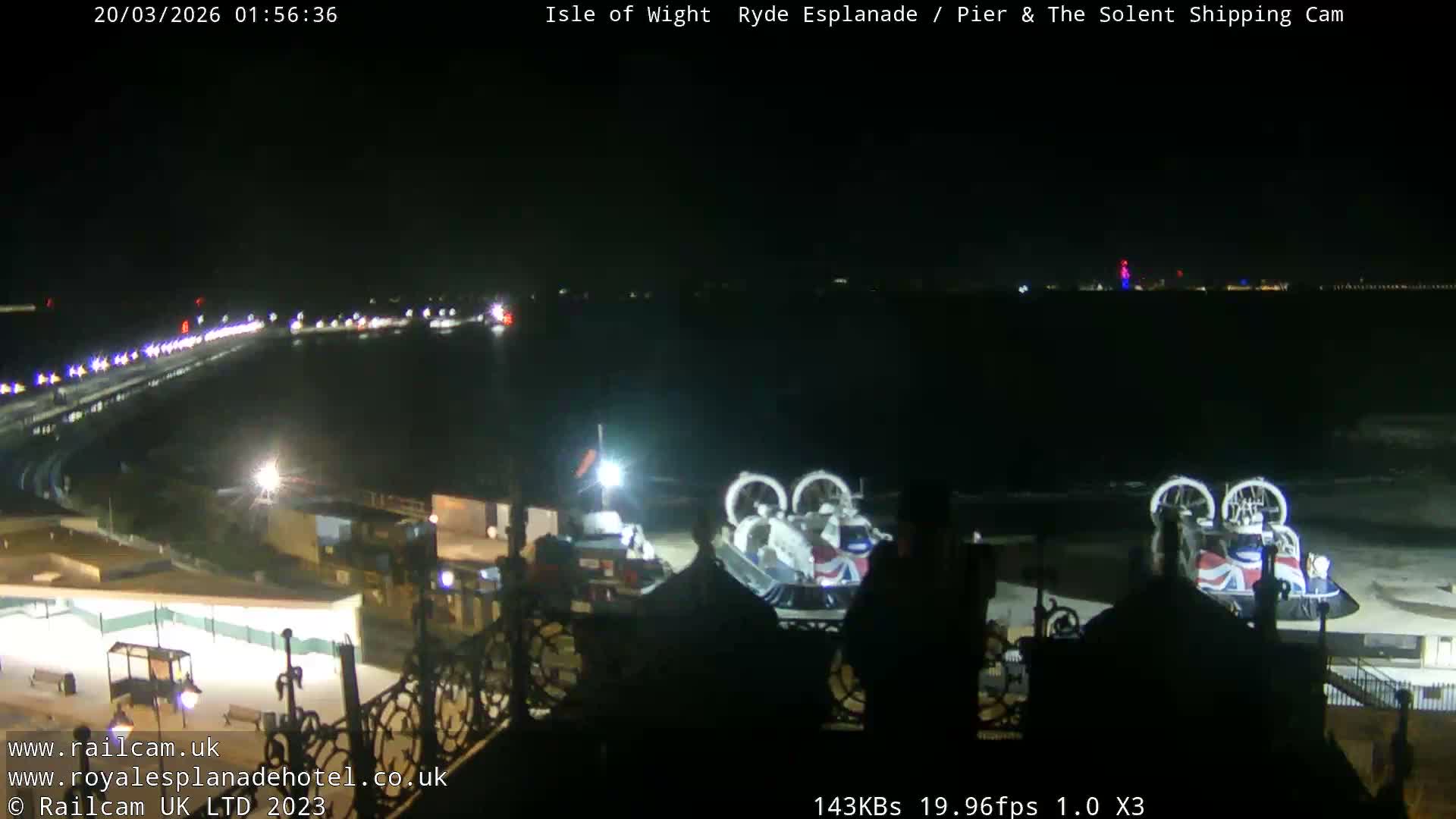 Ryde Pier & Beach Live Cam -Isle Of Wight, South East, England, United Kingdom