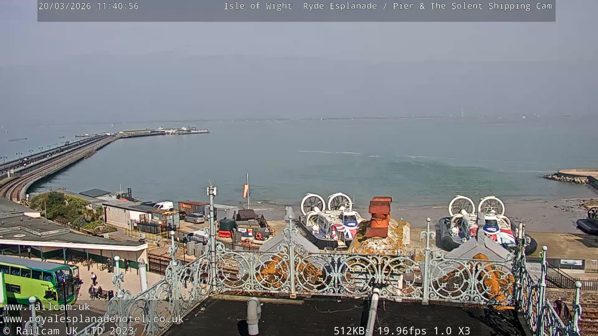 Ryde Pier & Beach Live Cam -Isle Of Wight, South East, England, United Kingdom