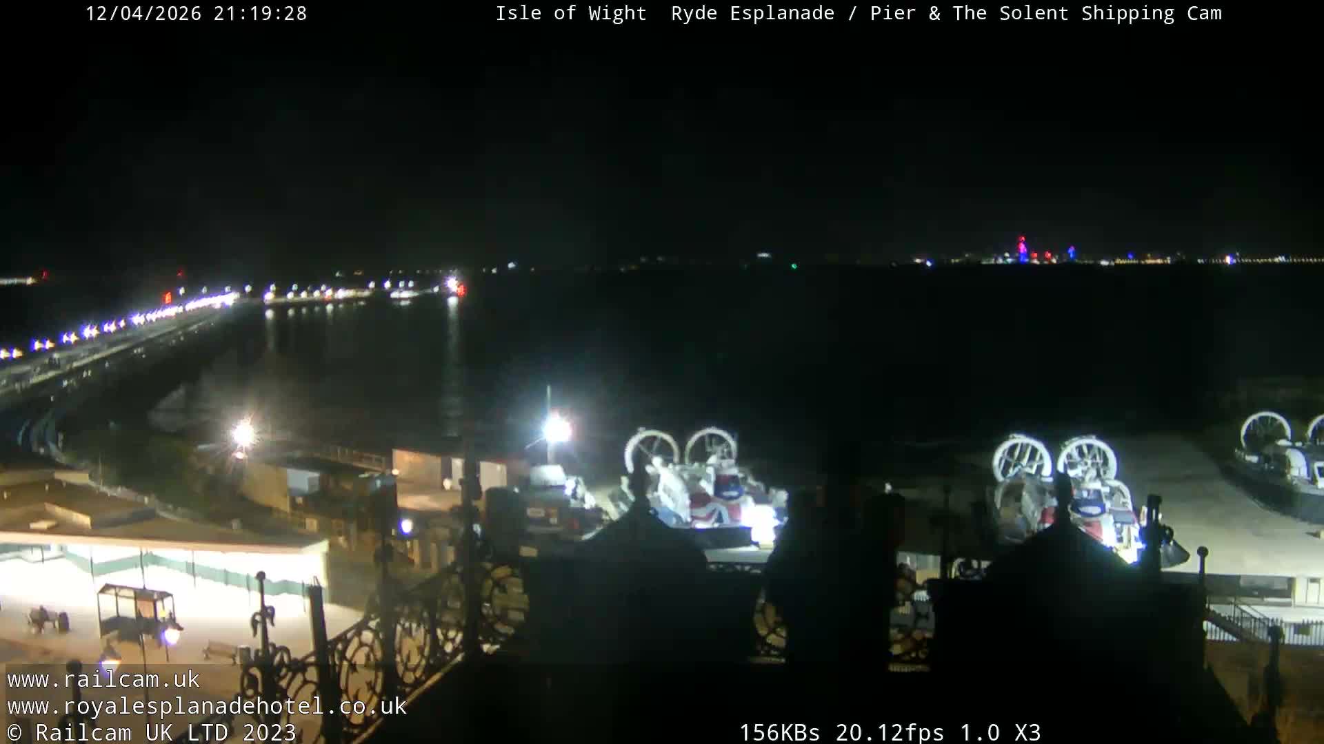 Ryde Pier & Beach Live Cam -Isle Of Wight, South East, England, United Kingdom
