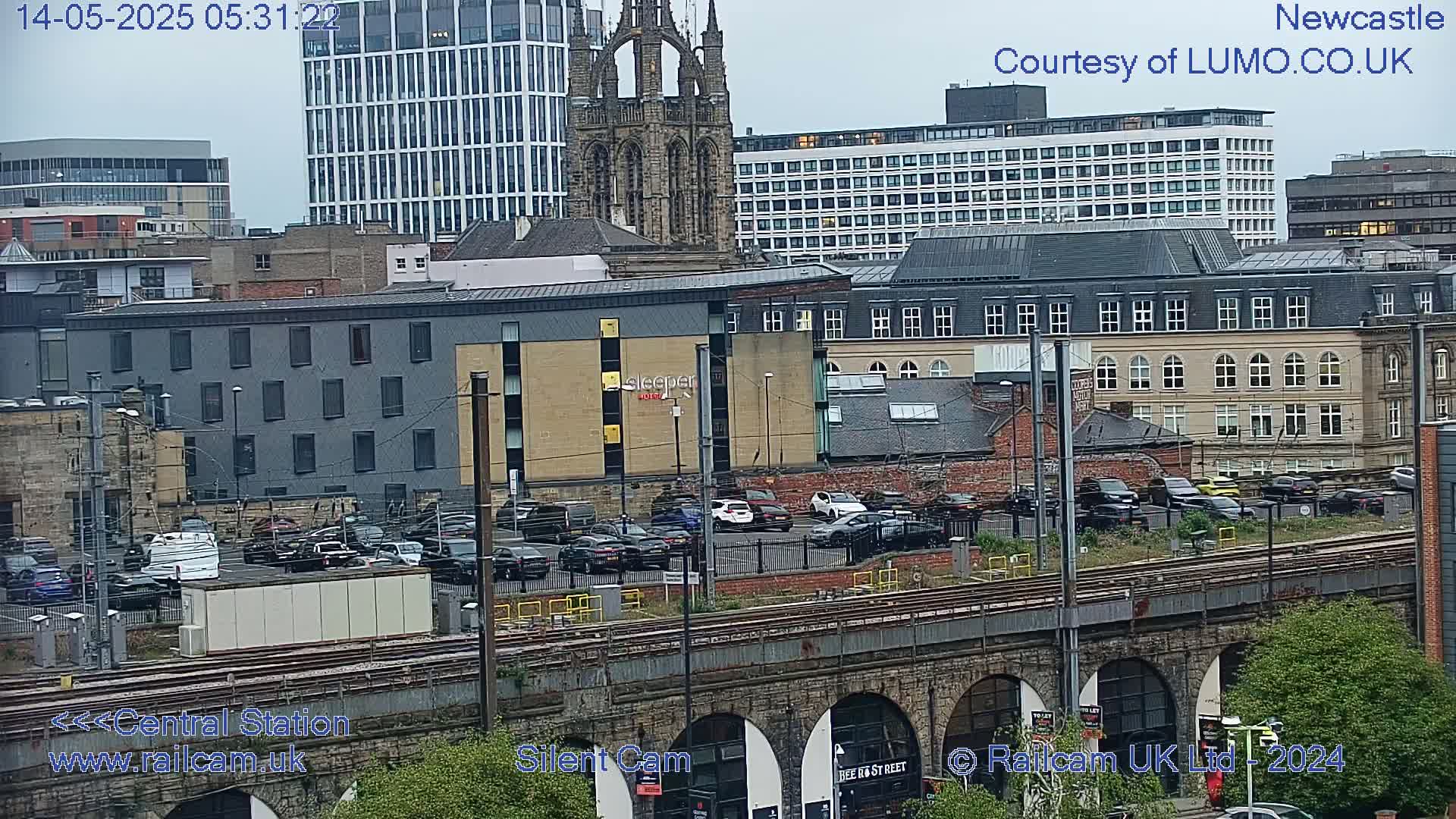 Newcastle upon Tyne Central Station Northeast Approach & Center Live Cam - Tyne and Wear, North East, England, United Kingdom