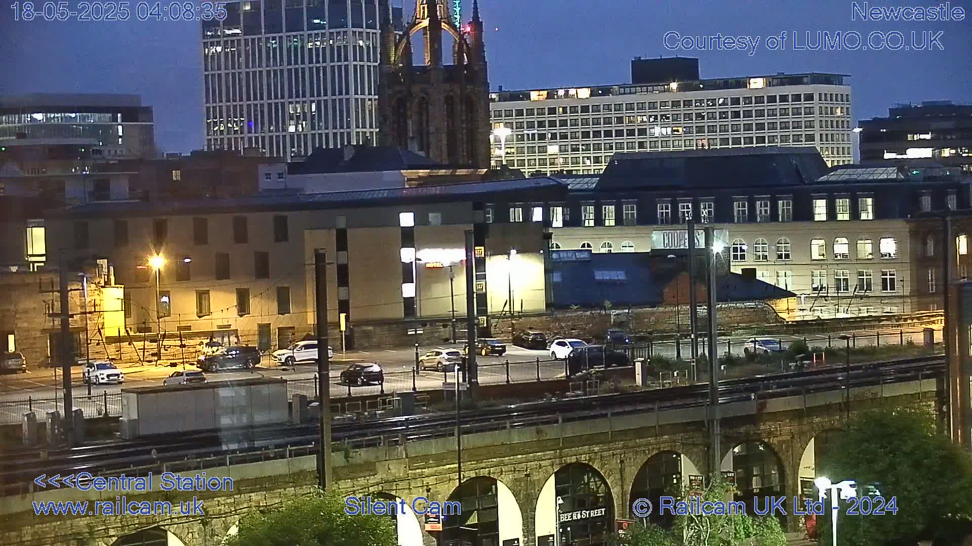 Newcastle upon Tyne Central Station Northeast Approach & Center Live Cam - Tyne and Wear, North East, England, United Kingdom