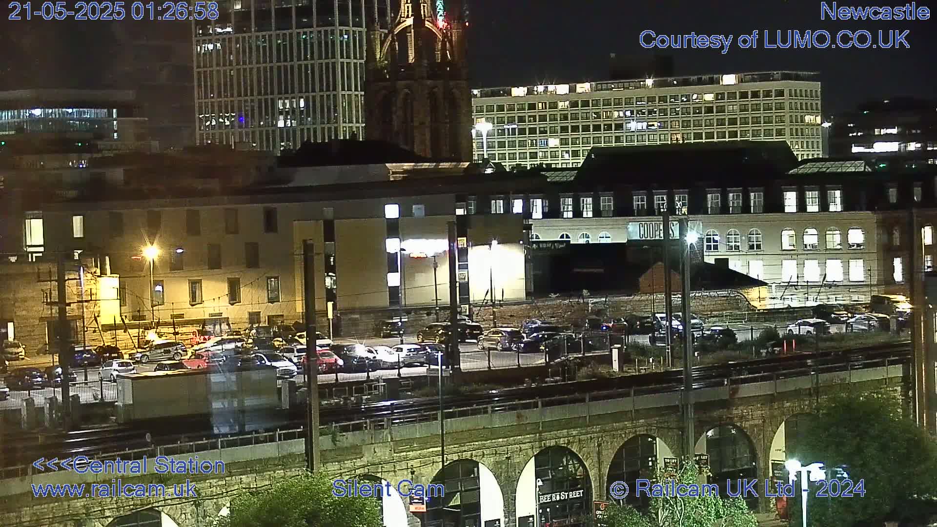 Newcastle upon Tyne Central Station Northeast Approach & Center Live Cam - Tyne and Wear, North East, England, United Kingdom