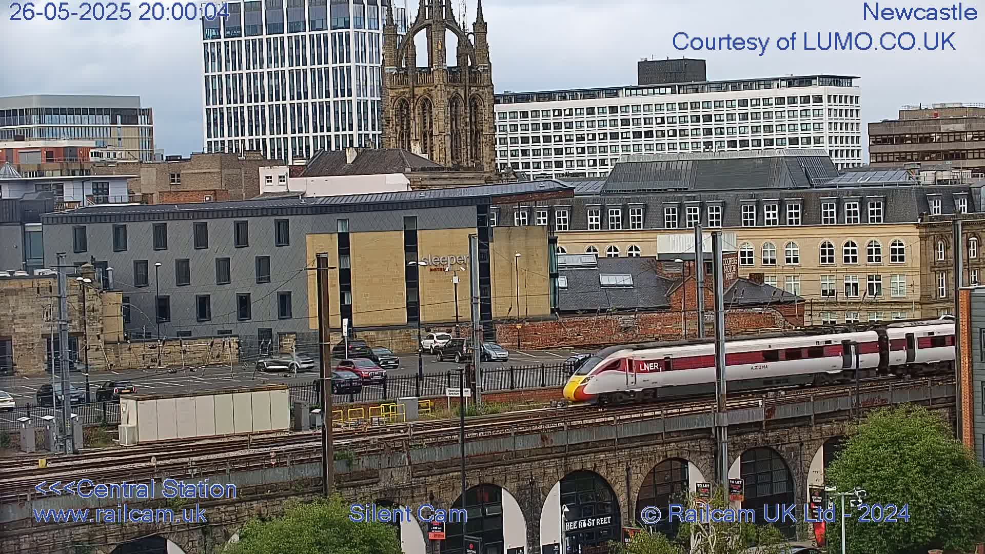 Newcastle upon Tyne Central Station Northeast Approach & Center Live Cam - Tyne and Wear, North East, England, United Kingdom