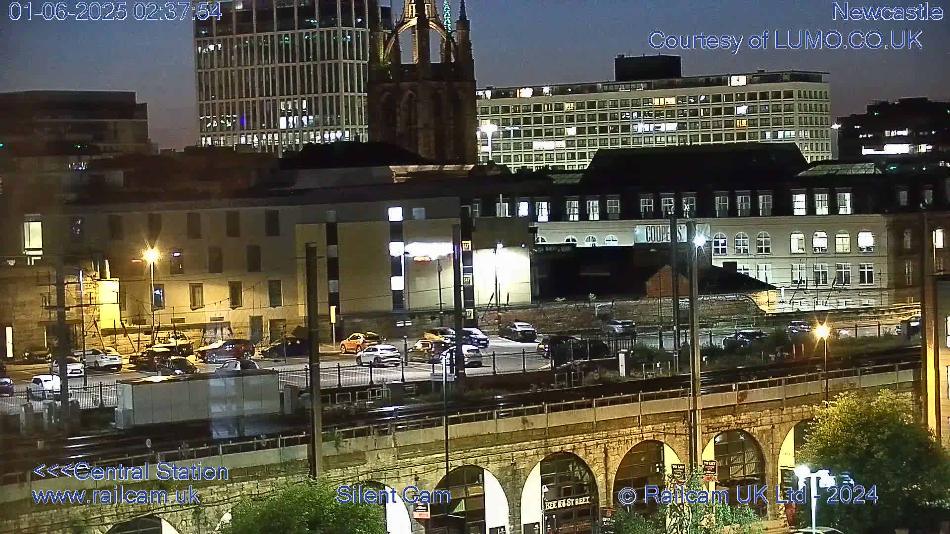 Newcastle upon Tyne Central Station Northeast Approach & Center Live Cam - Tyne and Wear, North East, England, United Kingdom