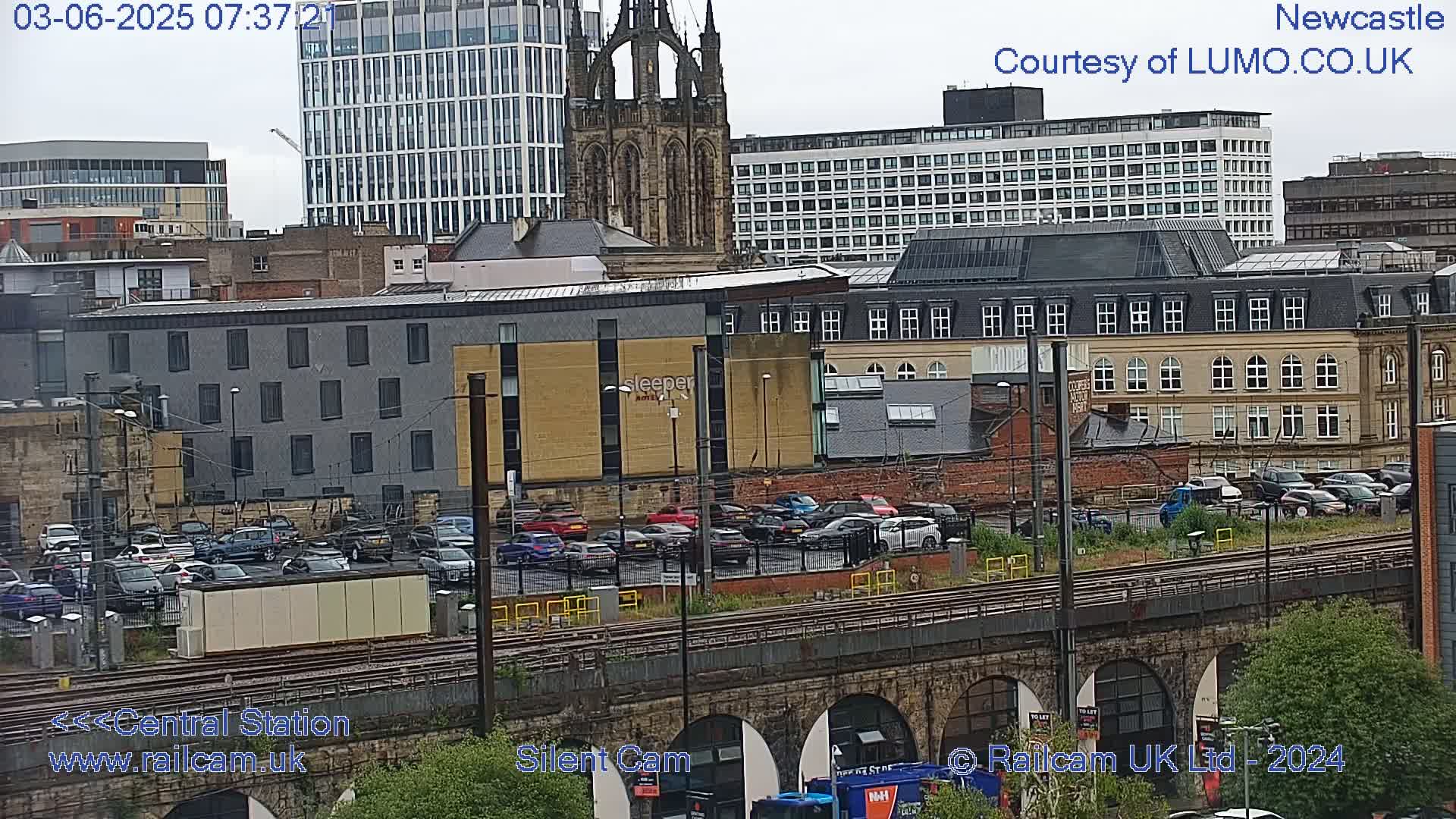 Newcastle upon Tyne Central Station Northeast Approach & Center Live Cam - Tyne and Wear, North East, England, United Kingdom