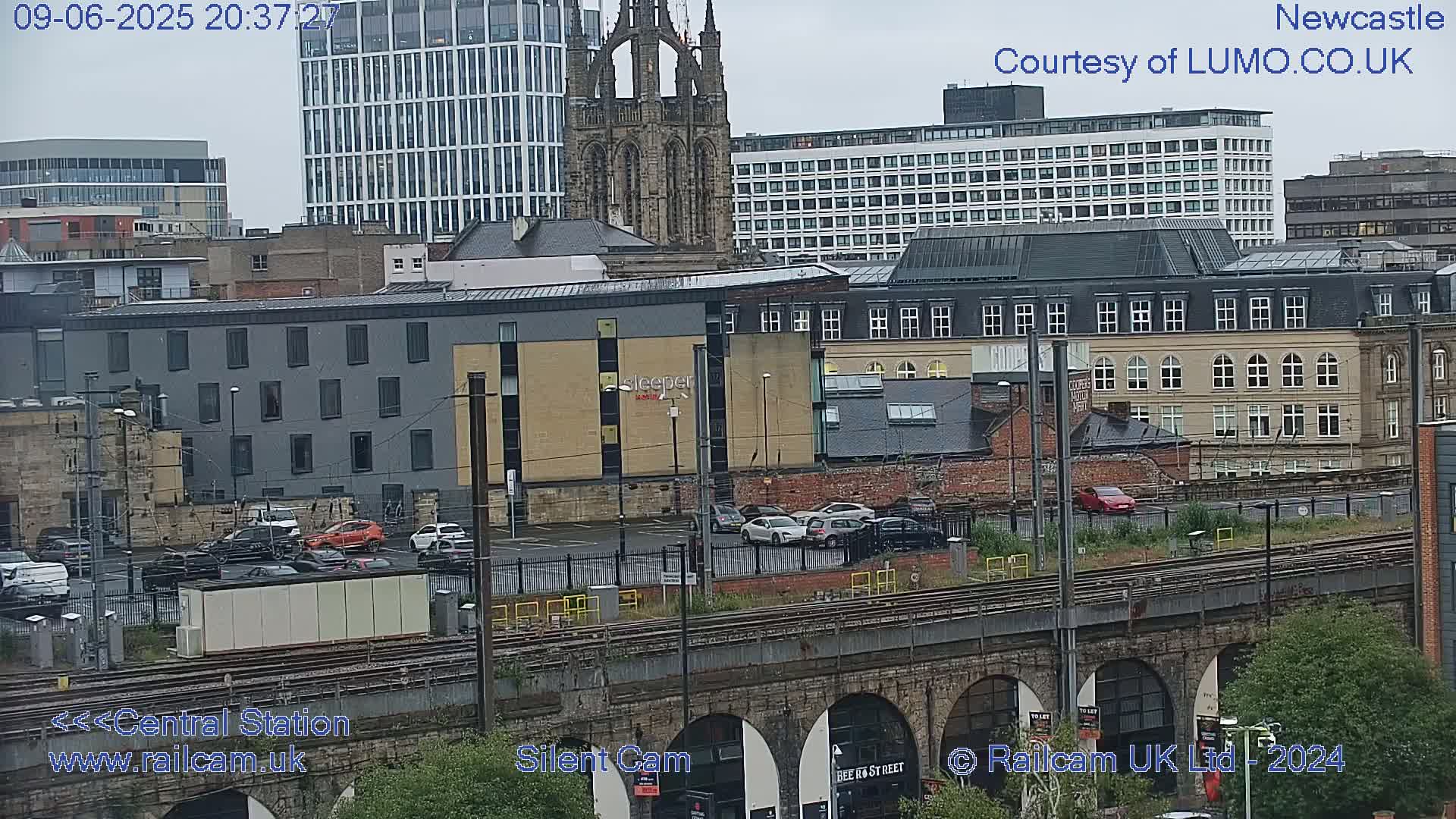 Newcastle upon Tyne Central Station Northeast Approach & Center Live Cam - Tyne and Wear, North East, England, United Kingdom